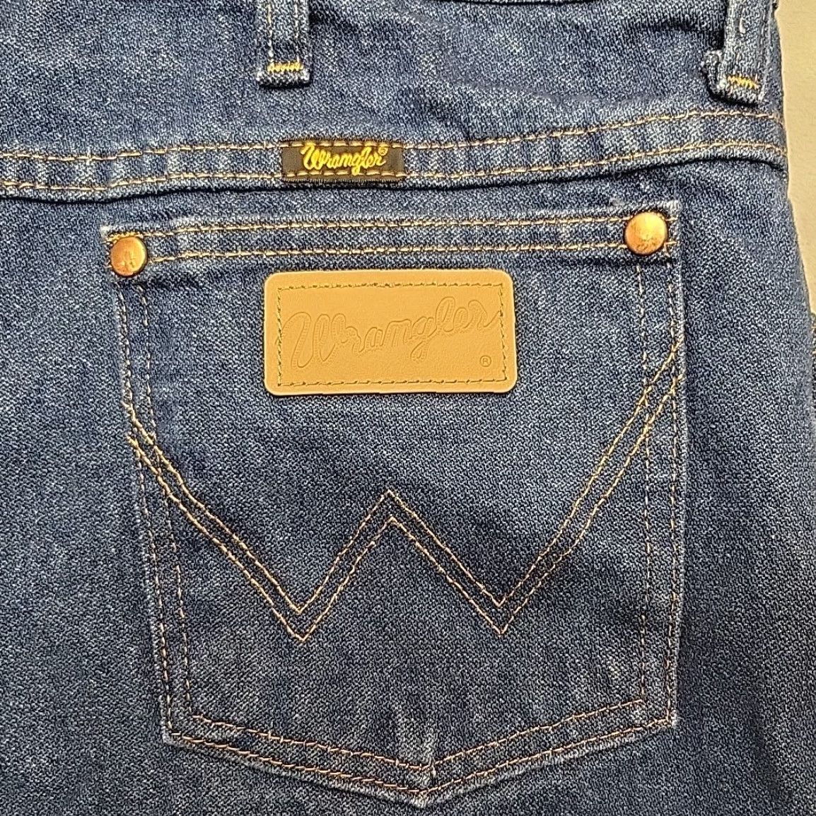 Wrangler VINTAGE Wrangler Jeans Mens 35x32 Blue Denim Pants Western Cowboy Cut 936PWD Regular Men Jeans Retro Size US 35 - 7 Thumbnail