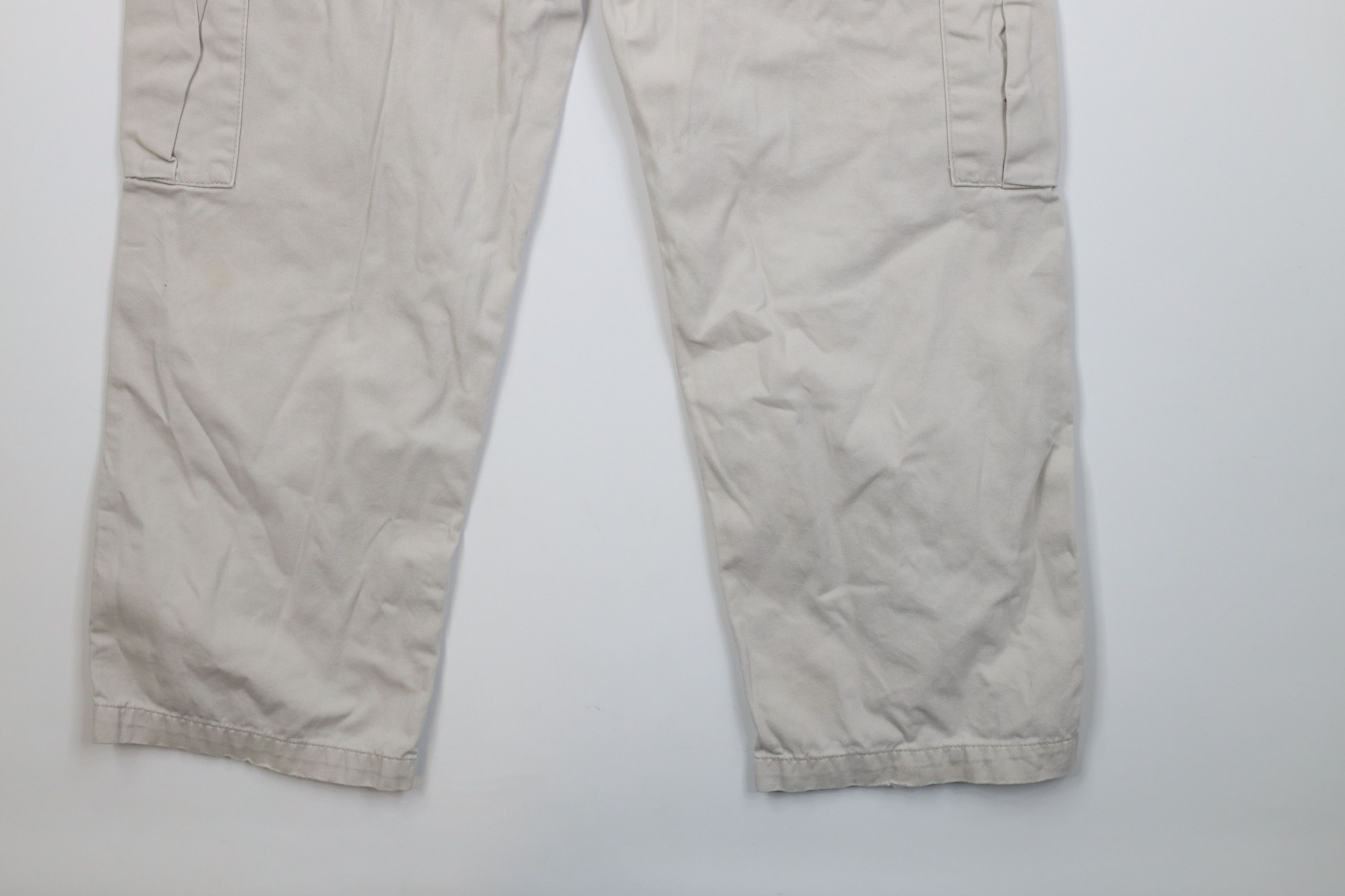 Levi's Vintage Y2K 2001 Levis Silvertab Wide Leg Cargo Pants Beige Size US 32 / EU 48 - 16 Thumbnail