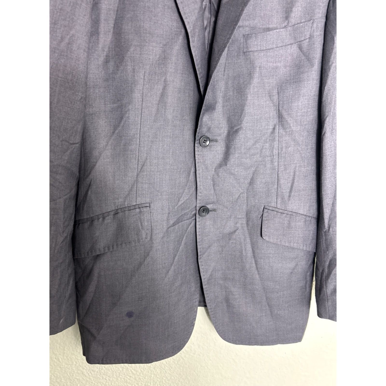 Hugo Boss VINTAGE Hugo Boss Super 200 Mens Sport Coat Gray EU 50 Made In Italy Mens Coat Sport Coat Gray 50 EU Hugo Boss Size US M / EU 48-50 / 2 - 5 Thumbnail