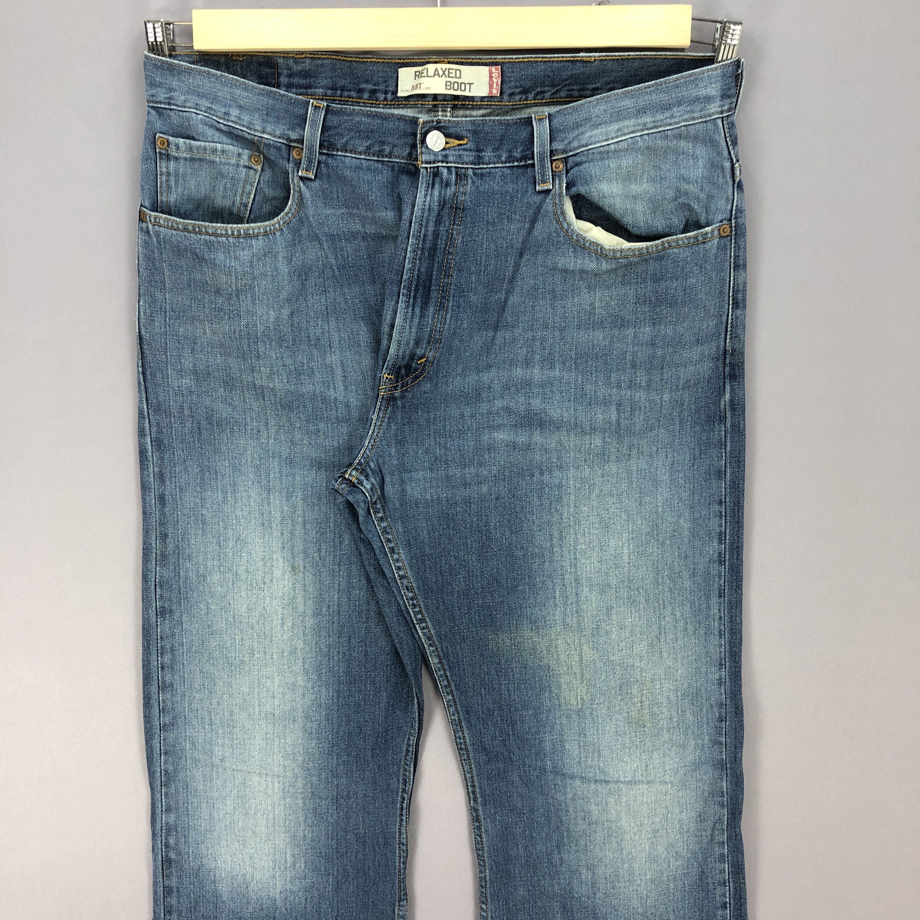 If Six Was Nine Vintage Levis 557 Flare Jeans Levi's Bell Bottom Denim Size US 38 / EU 54 - 3 Thumbnail