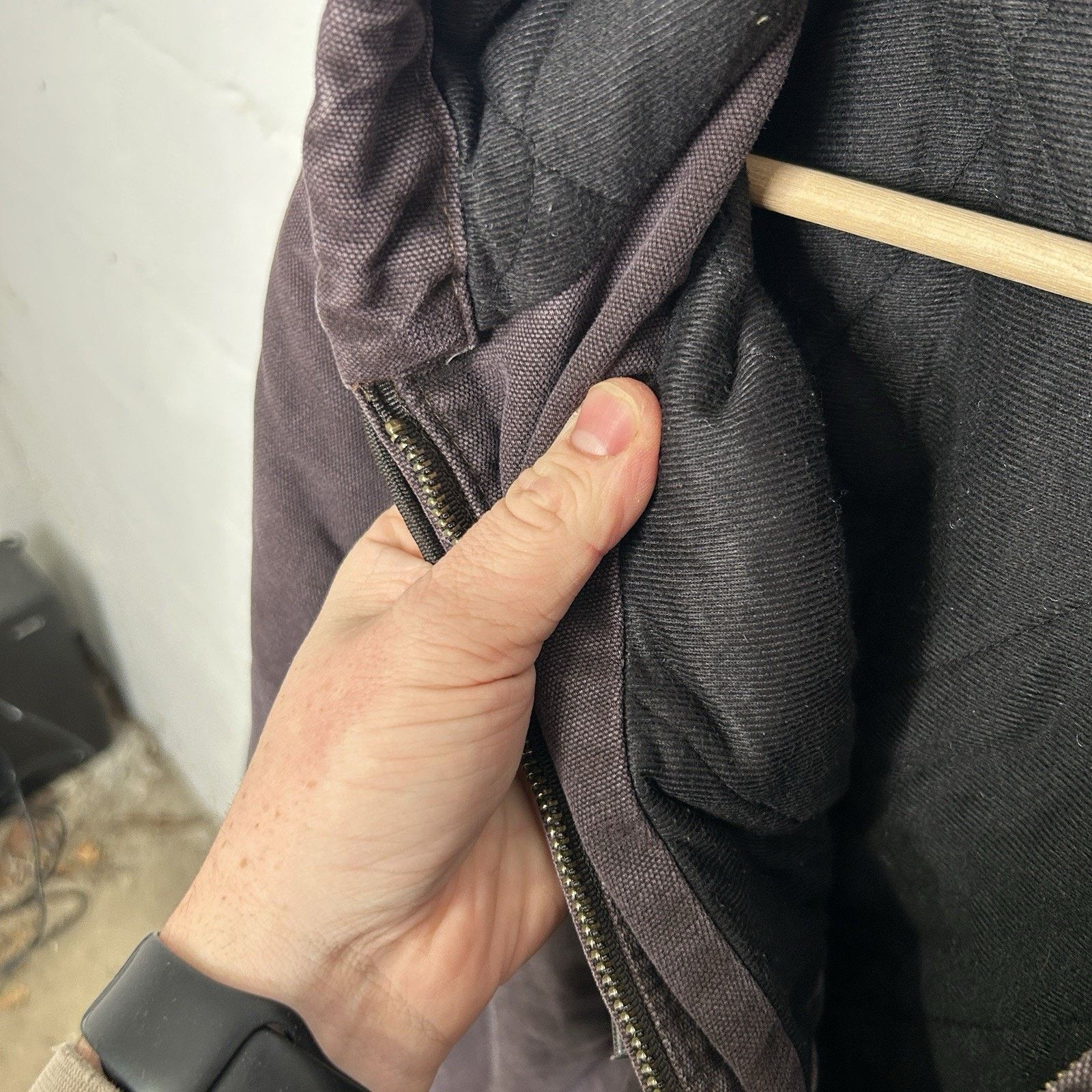 Carhartt Y2K Carhartt Quilted Hooded Active Jacket “Dark Brown” WJ130 Size XL / US 12-14 / IT 48-50 - 10 Thumbnail