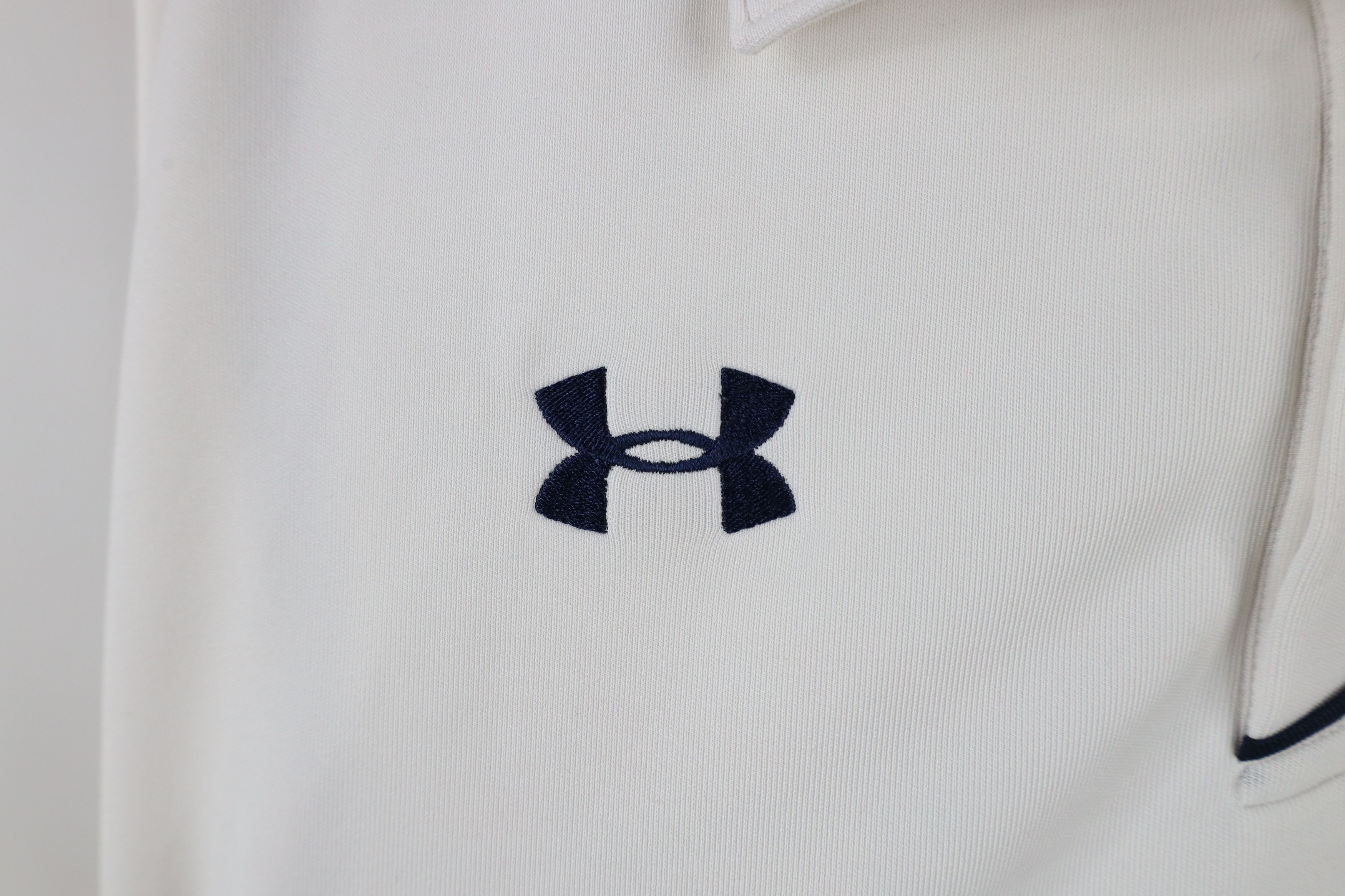 Under Armour × Vintage Under Armour University of Toledo Football Polo Shirt White Size US XXL / EU 58 / 5 - 4 Thumbnail