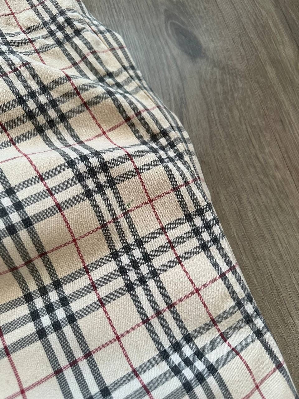 Burberry × Vintage Vintage Burberry Beige Nova Check Pants Size US 31 - 9 Thumbnail