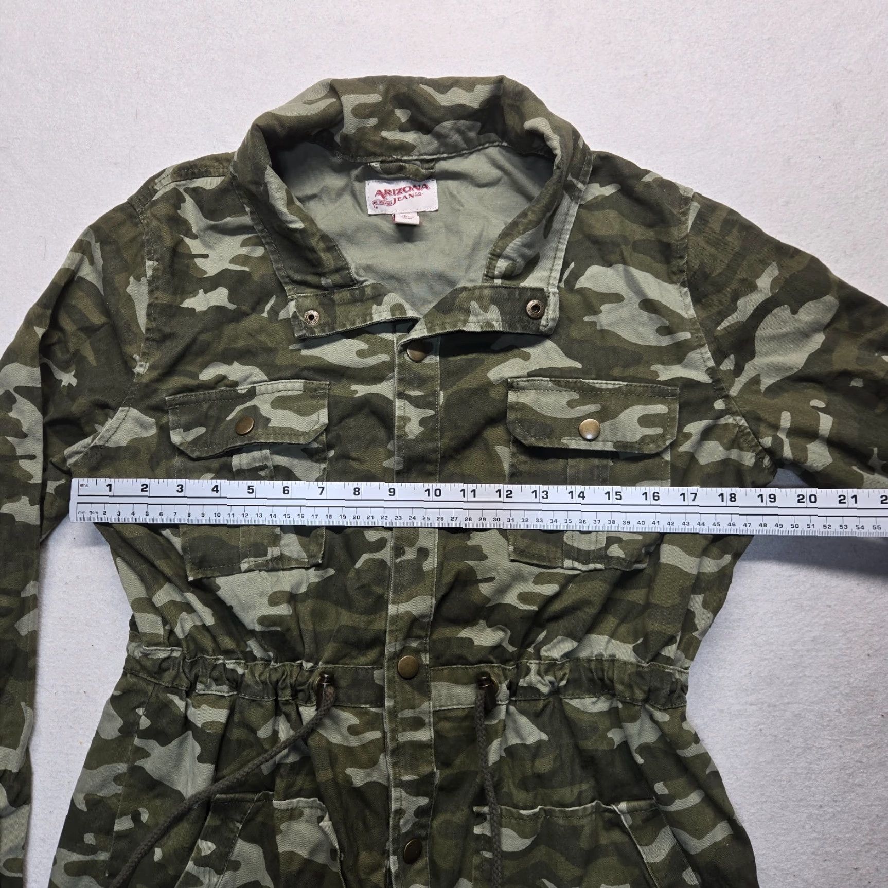 Vintage Arizona Jeans Co Camouflage Jacket Women L Adult Regular Size 36" / US 14 / IT 50 - 4 Thumbnail