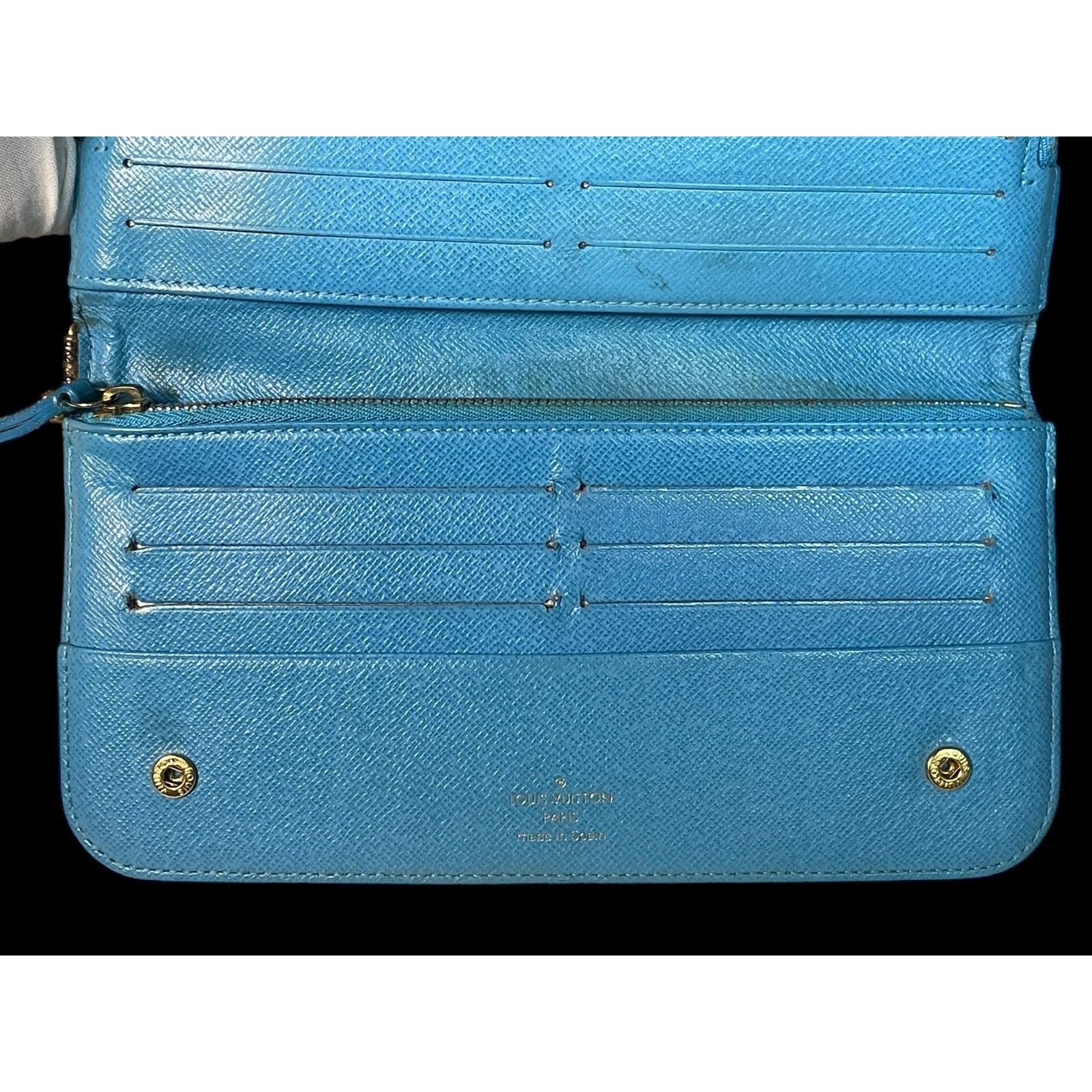 Louis Vuitton Rare Louis Vuitton Sky Blue Brown Monogram Insolite Wallet Size ONE SIZE - 11 Thumbnail