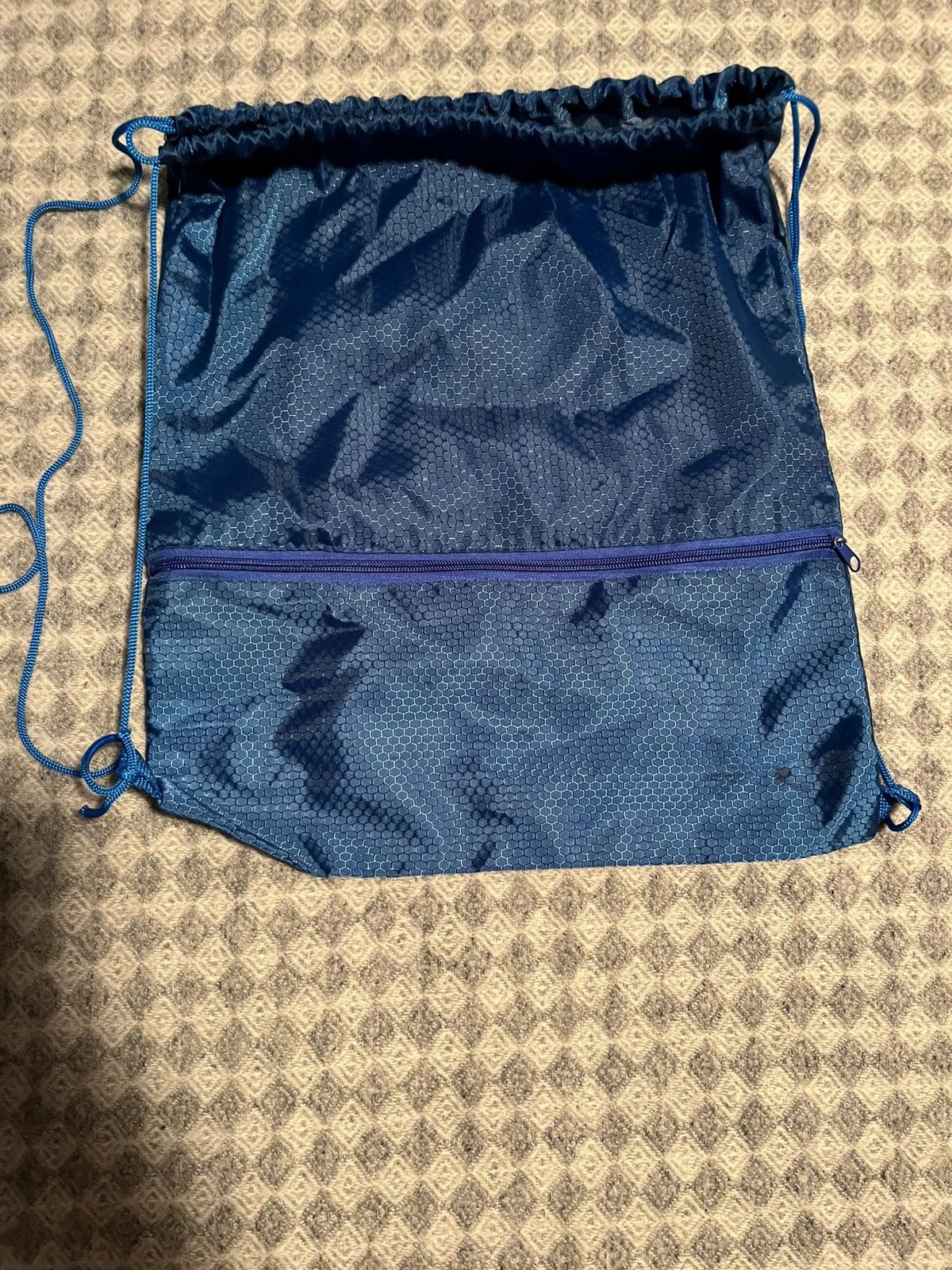 Other Blue Hexagonal Pattern Water Resistant Synch Up Bag Size ONE SIZE - 1 Thumbnail