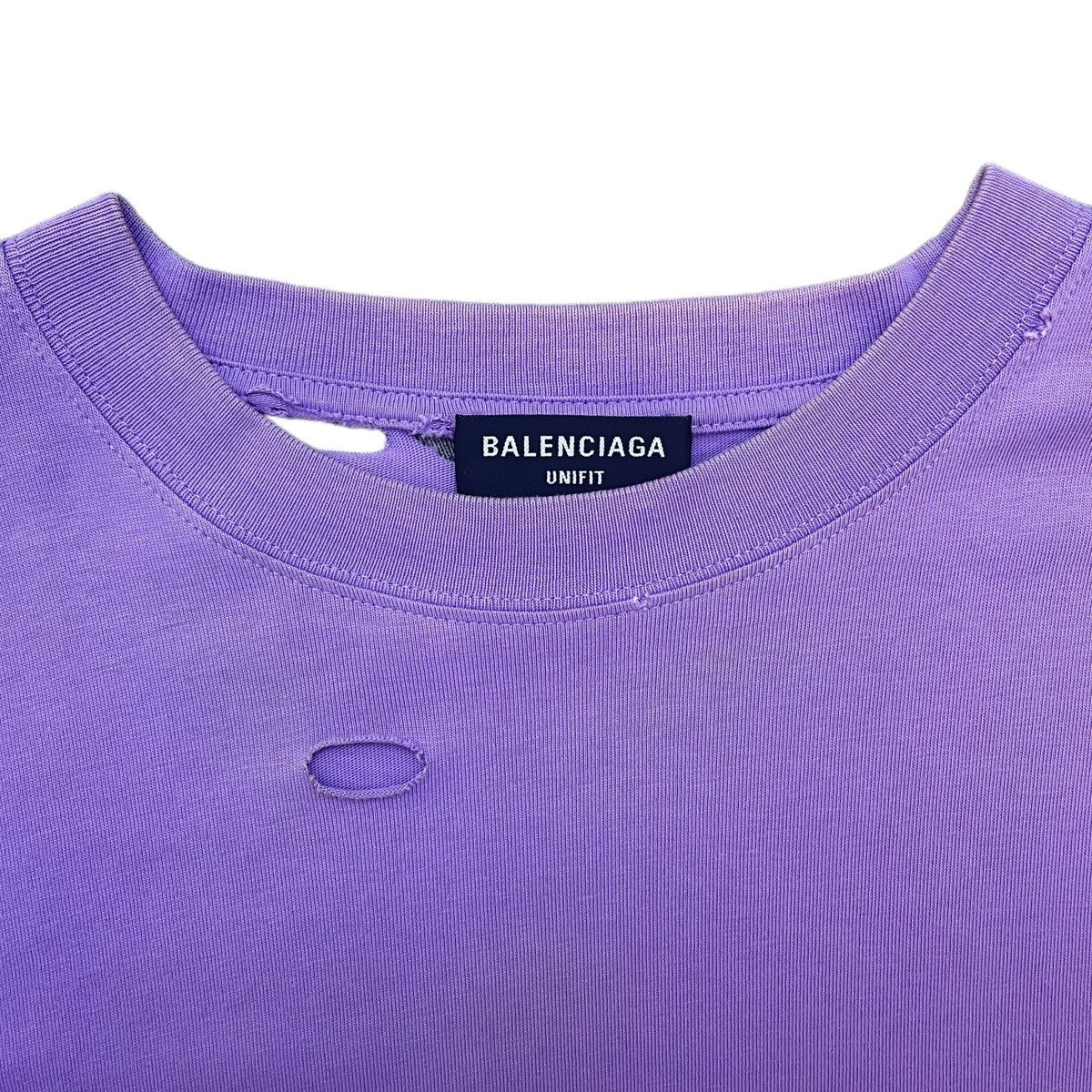 Balenciaga Balenciaga Cracked Design Regular T-shirt K26WX Size S / US 4 / IT 40 - 5 Thumbnail