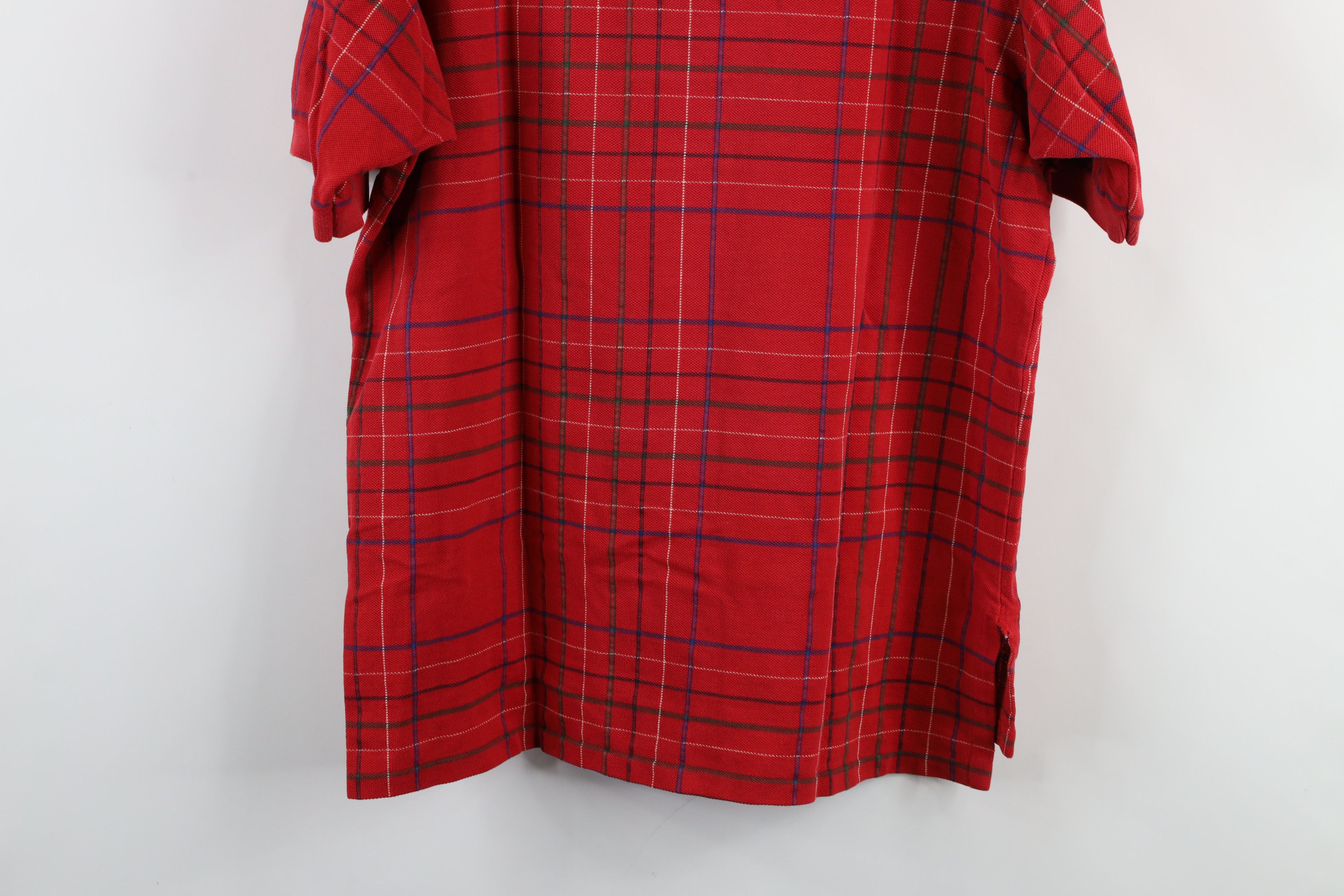 Ralph Lauren × Vintage Vintage 90s Ralph Lauren Short Sleeve Polo Shirt Plaid USA Size US L / EU 52-54 / 3 - 14 Thumbnail