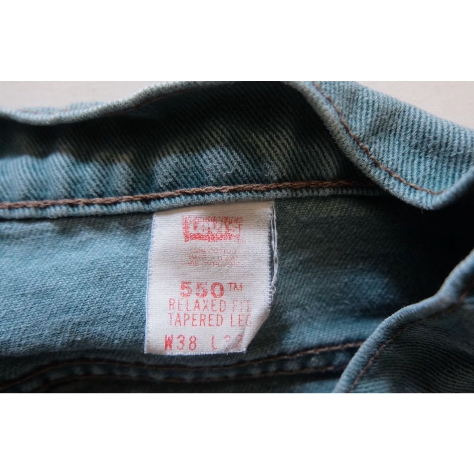 Levi's VINTAGE Levi's 550 Denim Jeans Relaxed Tapered Orange Tab USA Made 1994 38x32 Mens Jeans Size US 38 / EU 54 - 5 Thumbnail