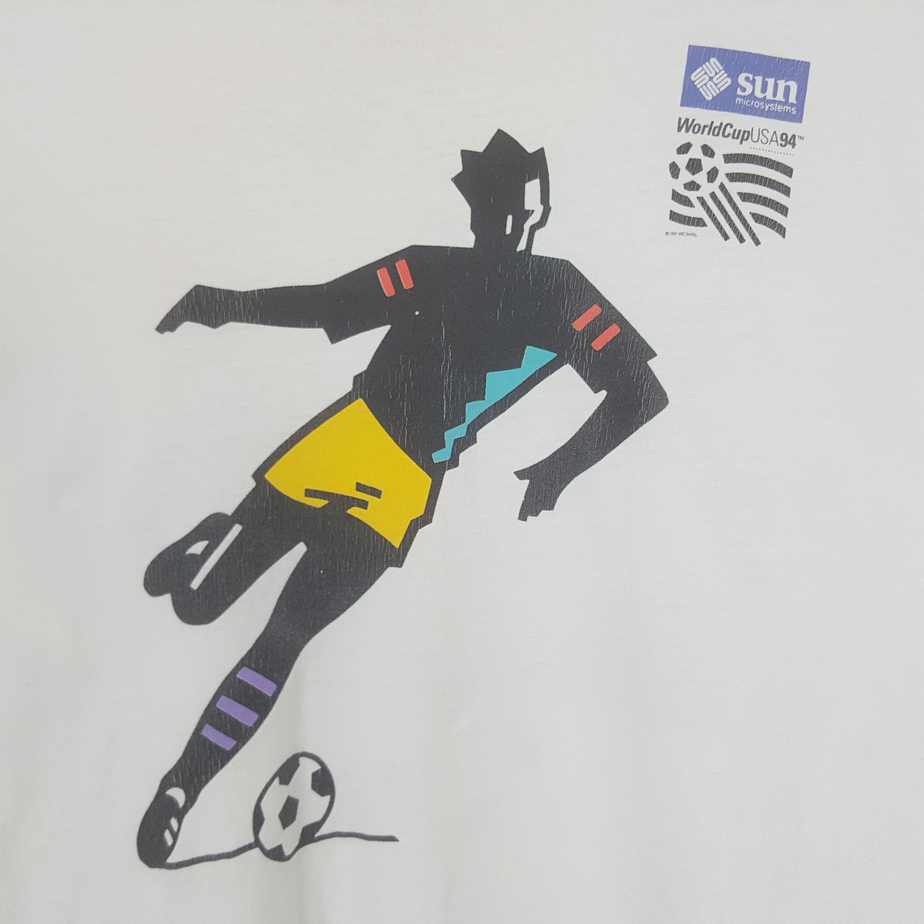 Vintage Vintage World Cup USA 94 Soccer Tshirt C299N37 Size US L / EU 52-54 / 3 - 2 Thumbnail