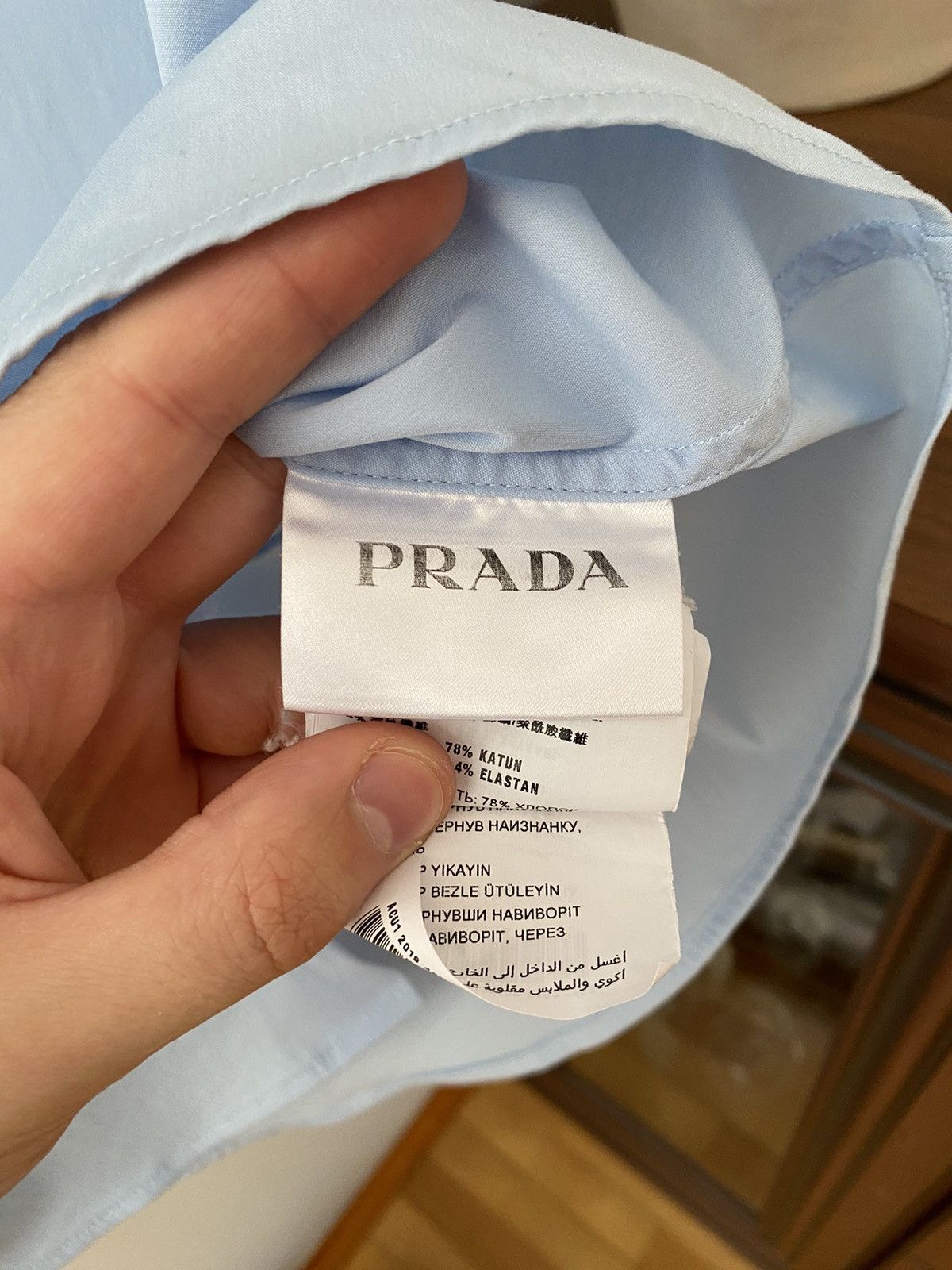 Prada Vintage Prada Short Sleeve Shirt Button Up Size US S / EU 44-46 / 1 - 6 Thumbnail