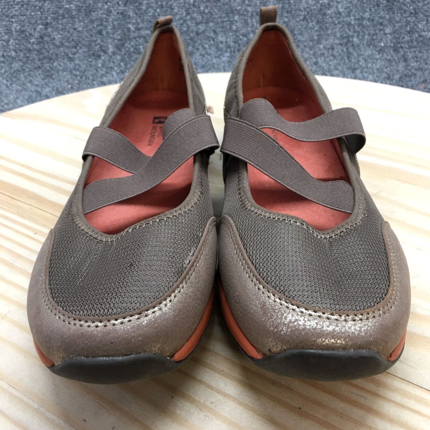 Vintage White Mountain Mary Jane Womens 11M Brown Cliffs Round Toe Slip On Flats Casual Size US 11 / IT 41 - 4 Thumbnail