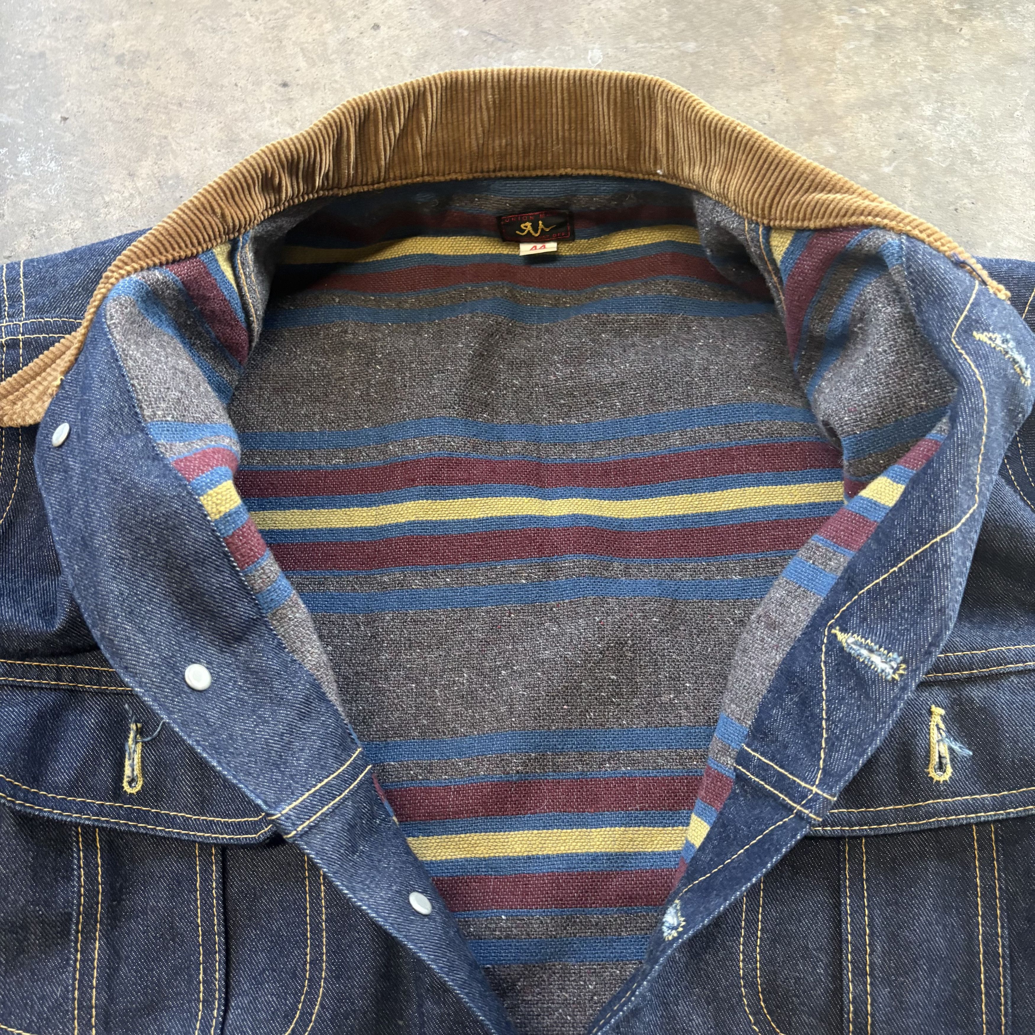 The Real McCoy's Vintage The Real McCoy's Blanket Lined Denim Jacket 44 Japan Size US S / EU 44-46 / 1 - 8 Thumbnail