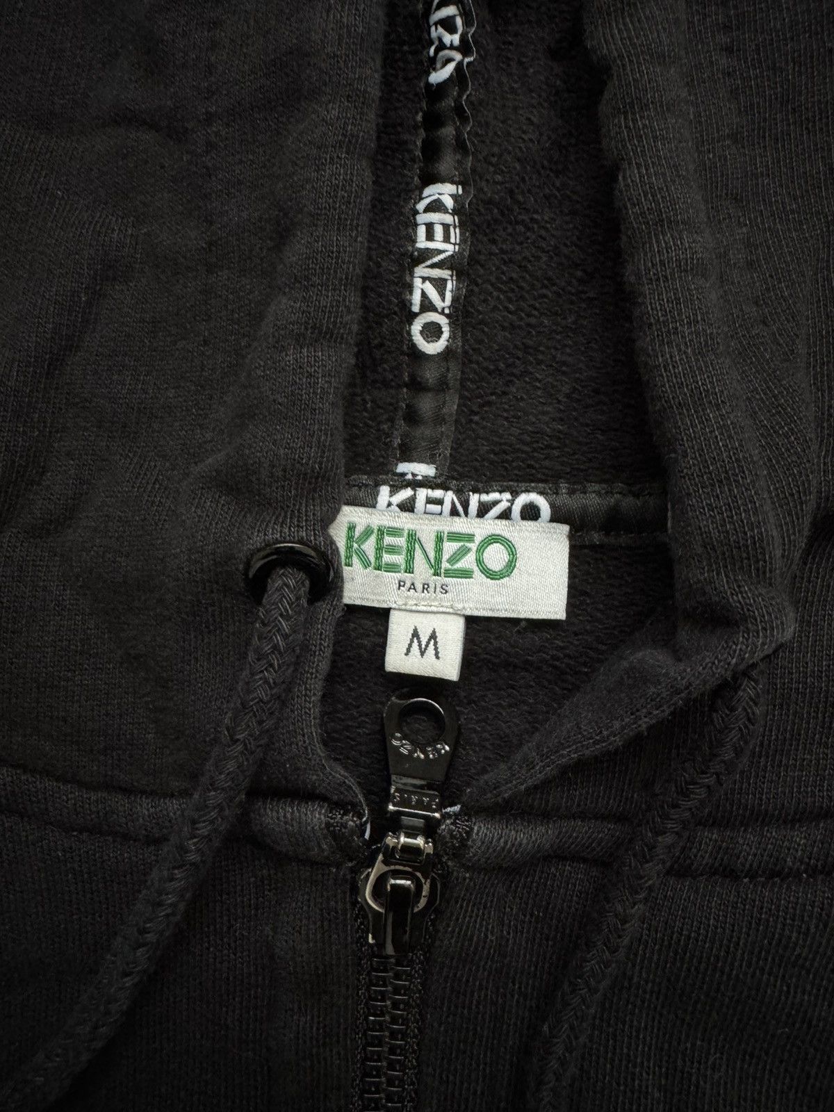 Kenzo Kenzo Paris Women’s basic cotton black zip hoodie Size M / US 6-8 / IT 42-44 - 3 Thumbnail