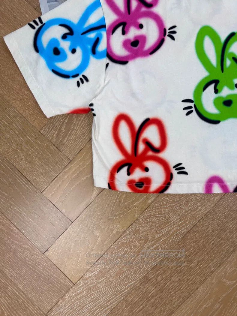 Gucci Gucci SS23 full print double G rabbit embroidery round-nec Size M / US 6-8 / IT 42-44 - 4 Thumbnail