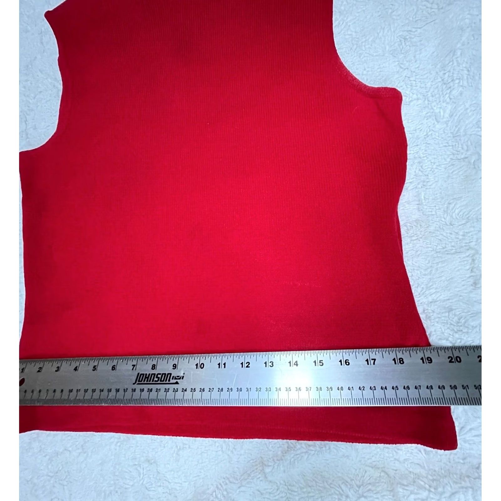 St. John St. John Collection by Marie Gray Mock Neck Sleeveless Knit Sweater Red Medium Size M / US 6-8 / IT 42-44 - 5 Thumbnail