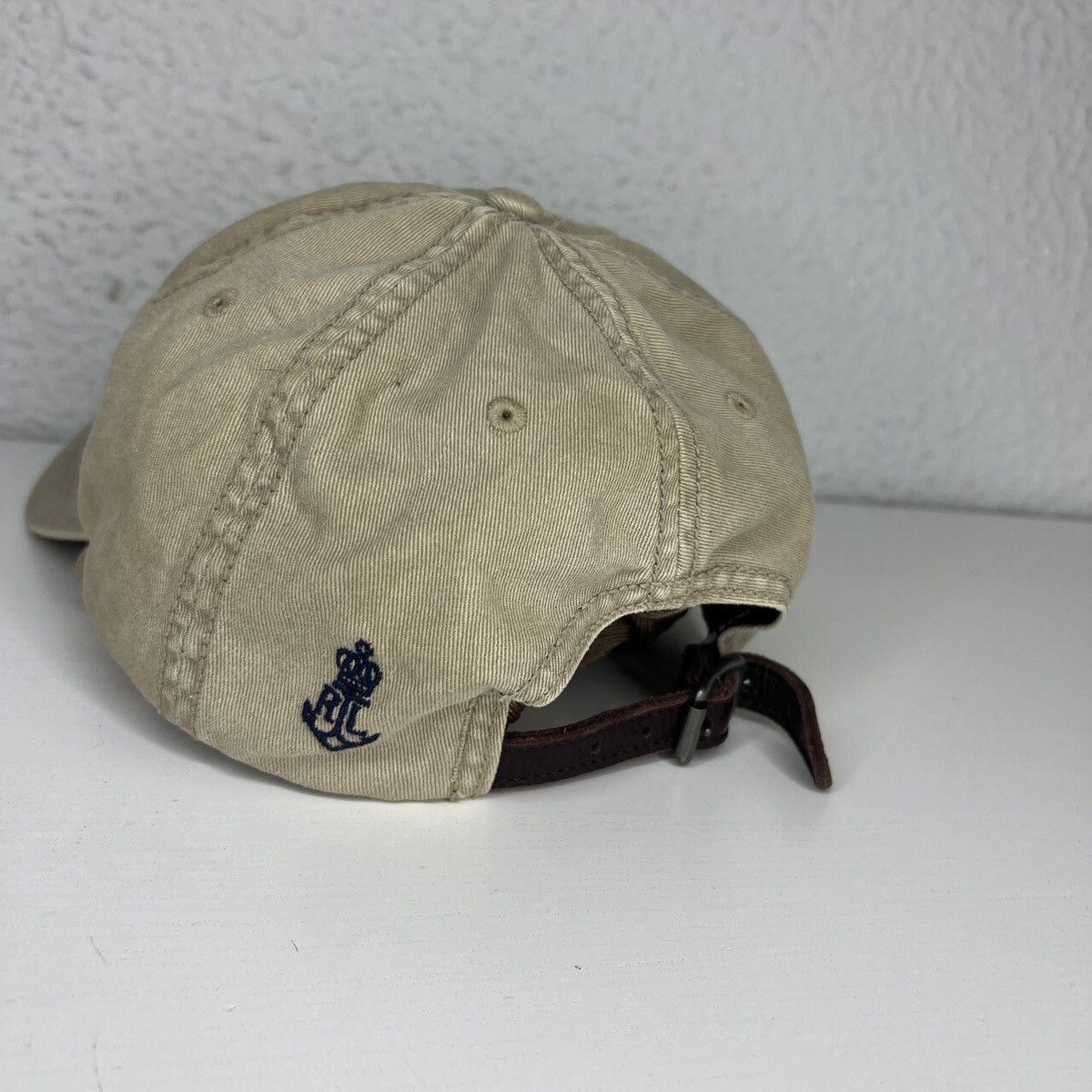 Polo Ralph Lauren Vintage Polo Ralph Lauren 90s Hat Cap Yacht Club Logo Beige Size ONE SIZE - 4 Thumbnail