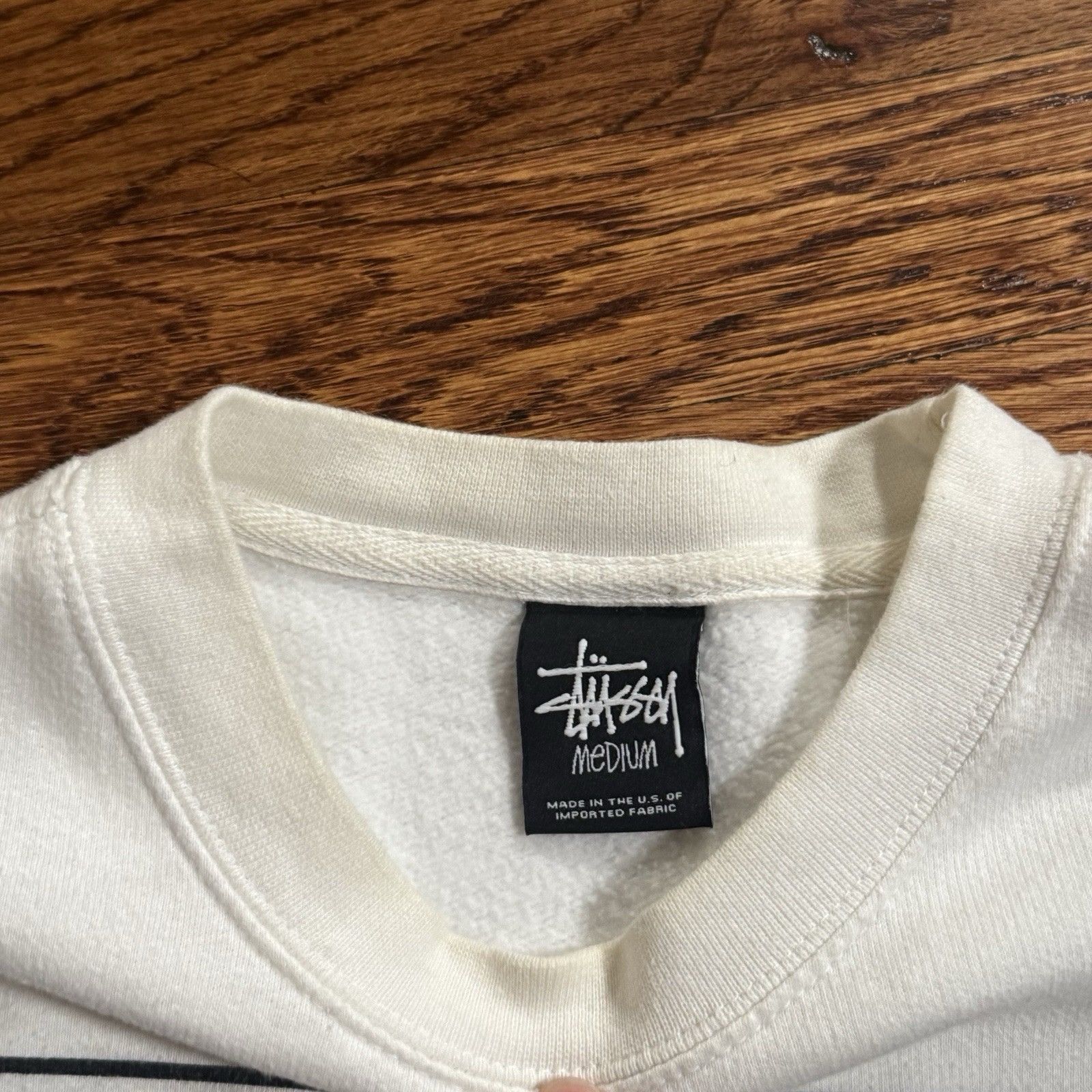 Stussy Men’s Stussy 80 International Tribe White Sweatshirt Medium Size US M / EU 48-50 / 2 - 3 Thumbnail