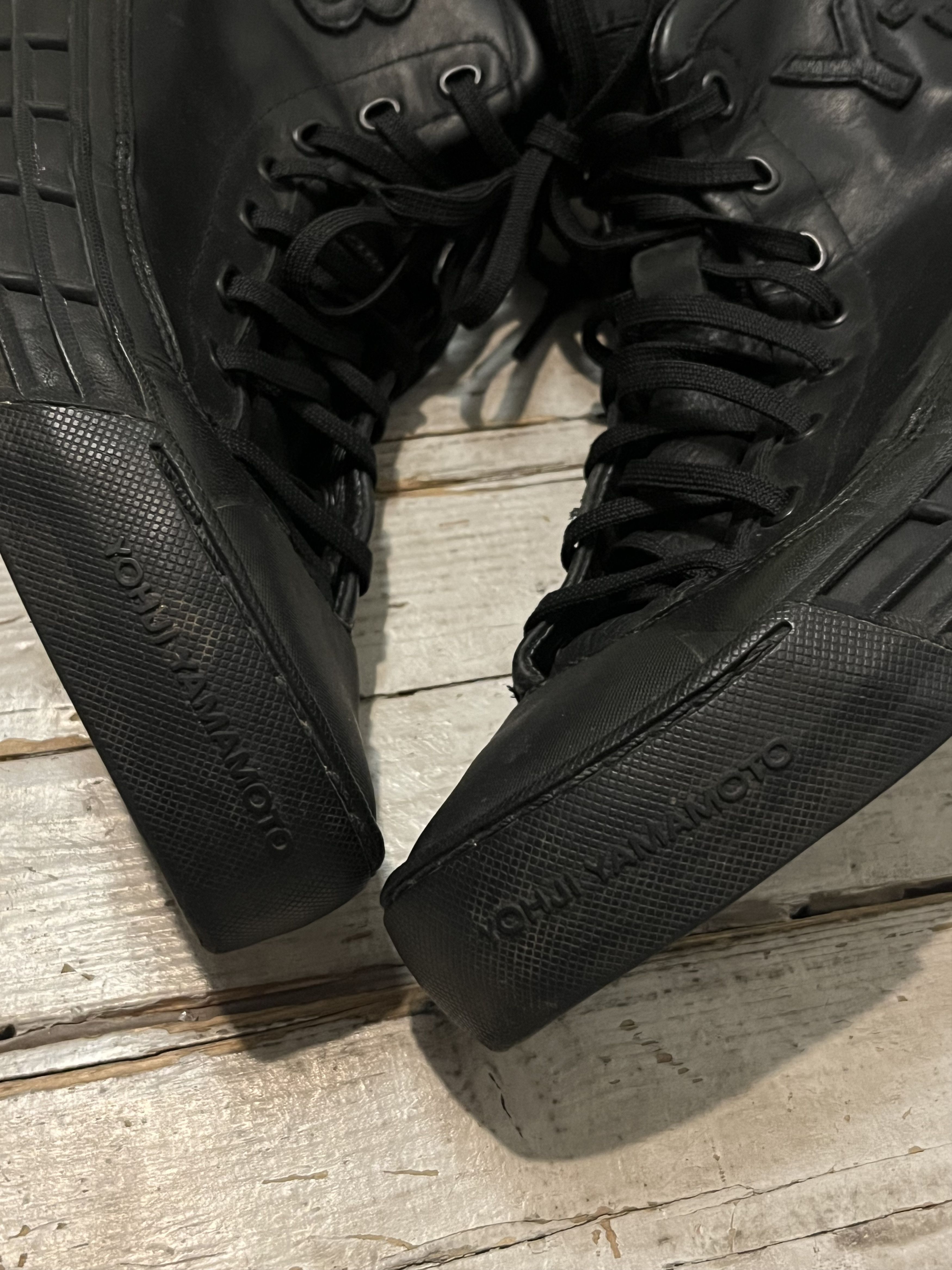 Japanese Brand × Y-3 × Yohji Yamamoto Archive Vintage Yohji Yamamoto Y-3 GR.1P High in Black Size US 7.5 / EU 40-41 - 10 Thumbnail