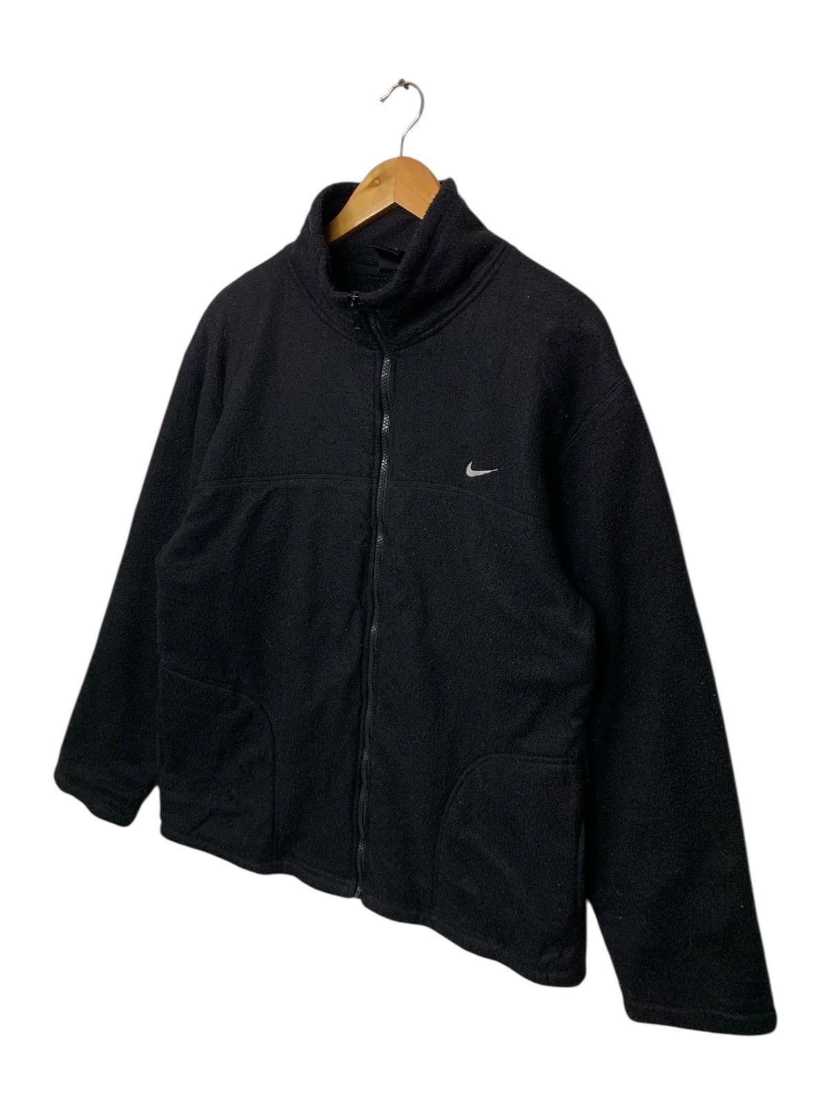 Nike × Vintage Rare Vintage 90's Nike Small Logo Fleece Zipper Down Size US L / EU 52-54 / 3 - 2 Thumbnail