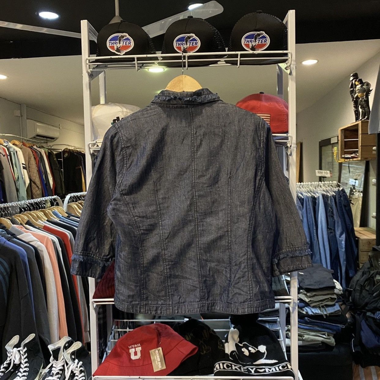 Kansai Yamamoto Archive Kansai Bis Cropped Denim Work Jacket Size S / US 4 / IT 40 - 2 Thumbnail
