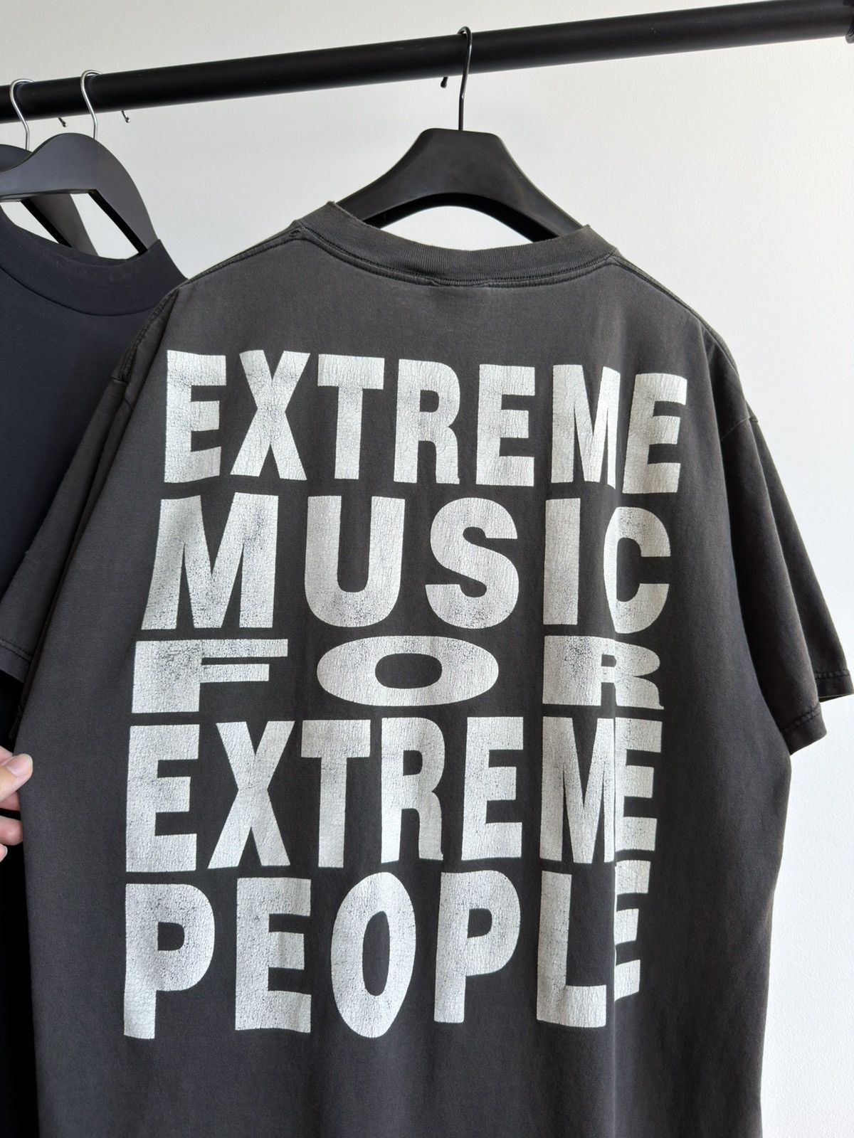 Band Tees Vintage 90s Faded Thrashed Grunge Erd Morbid Angel Band Tee Size US XL / EU 56 / 4 - 2 Thumbnail