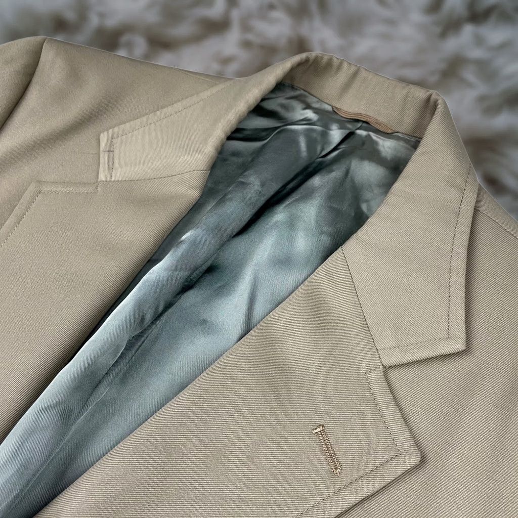 Paul Stuart VINTAGE Paul Stuart Blazer/Jacket Mens 40S Wool Khaki/Tan 2-Button Notch Size 40R - 1 Thumbnail
