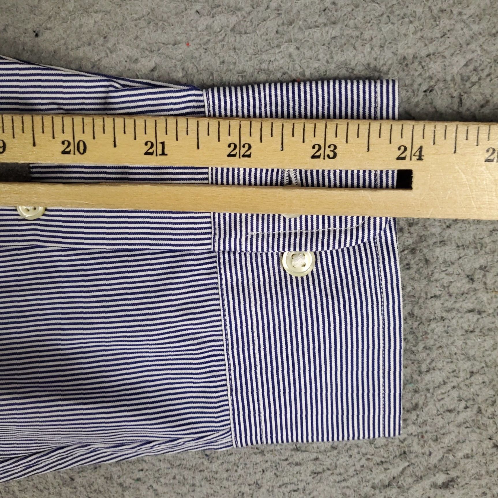 Ralph Lauren Ralph Lauren Shirt Mens 16 Blue Striped Pony Dress Button Up Long Sleeve Size 42R - 7 Thumbnail