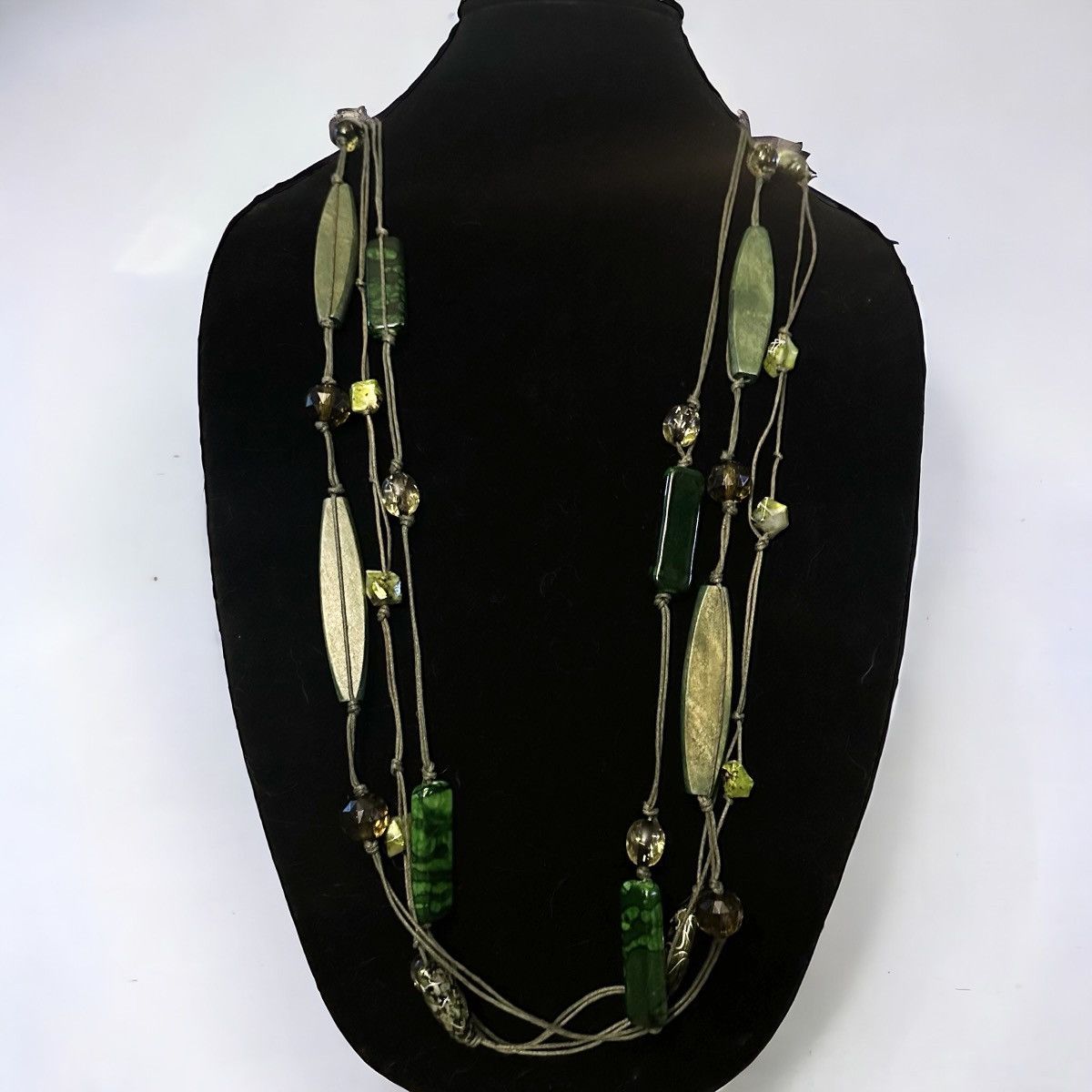 Other Isis long multi strand chunky floating bead cord necklace Size ONE SIZE - 1 Thumbnail