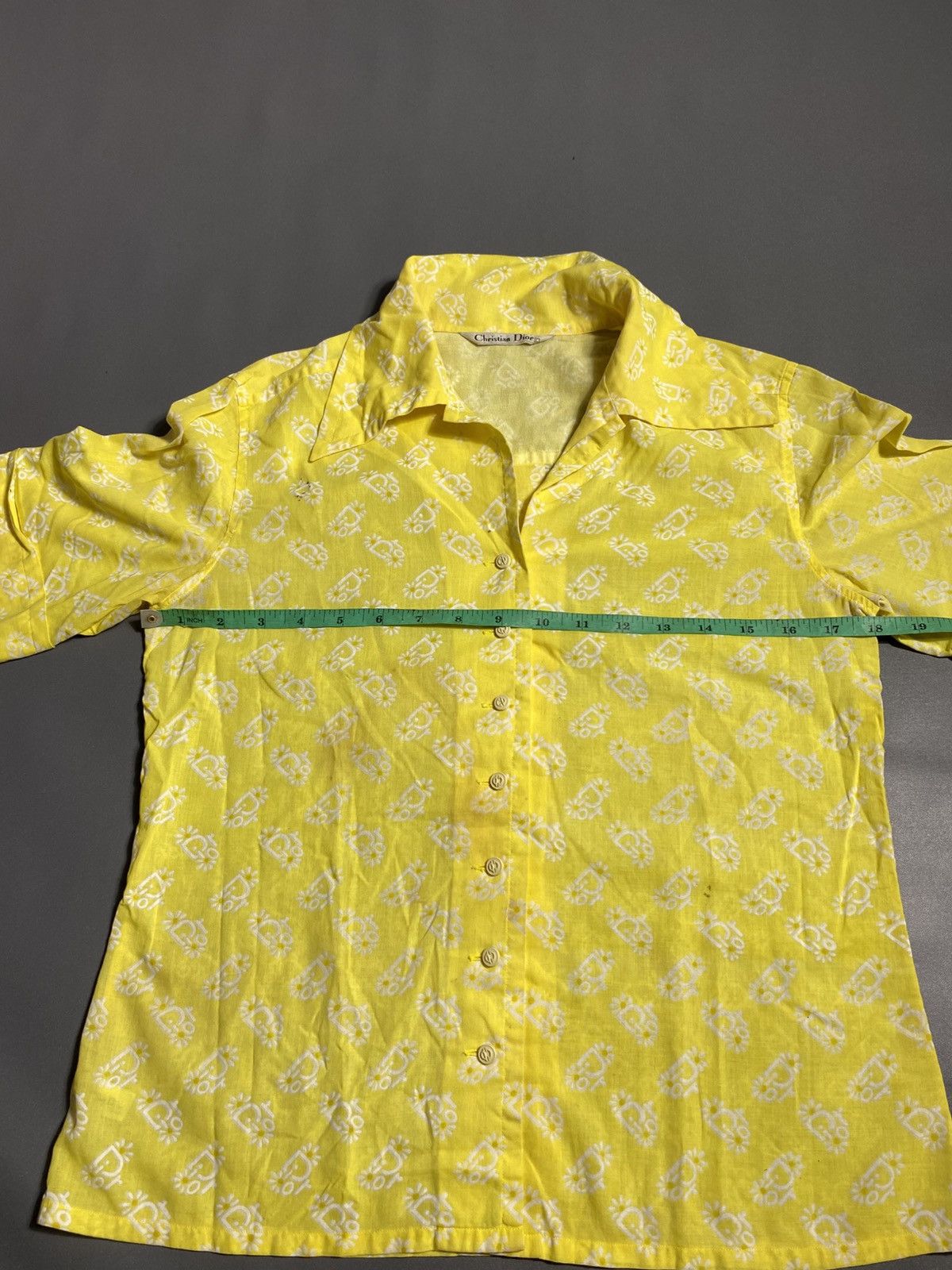 Christian Dior Monsieur Christian Dior Full Print Button Up Shirt Size L / US 10 / IT 46 - 9 Thumbnail