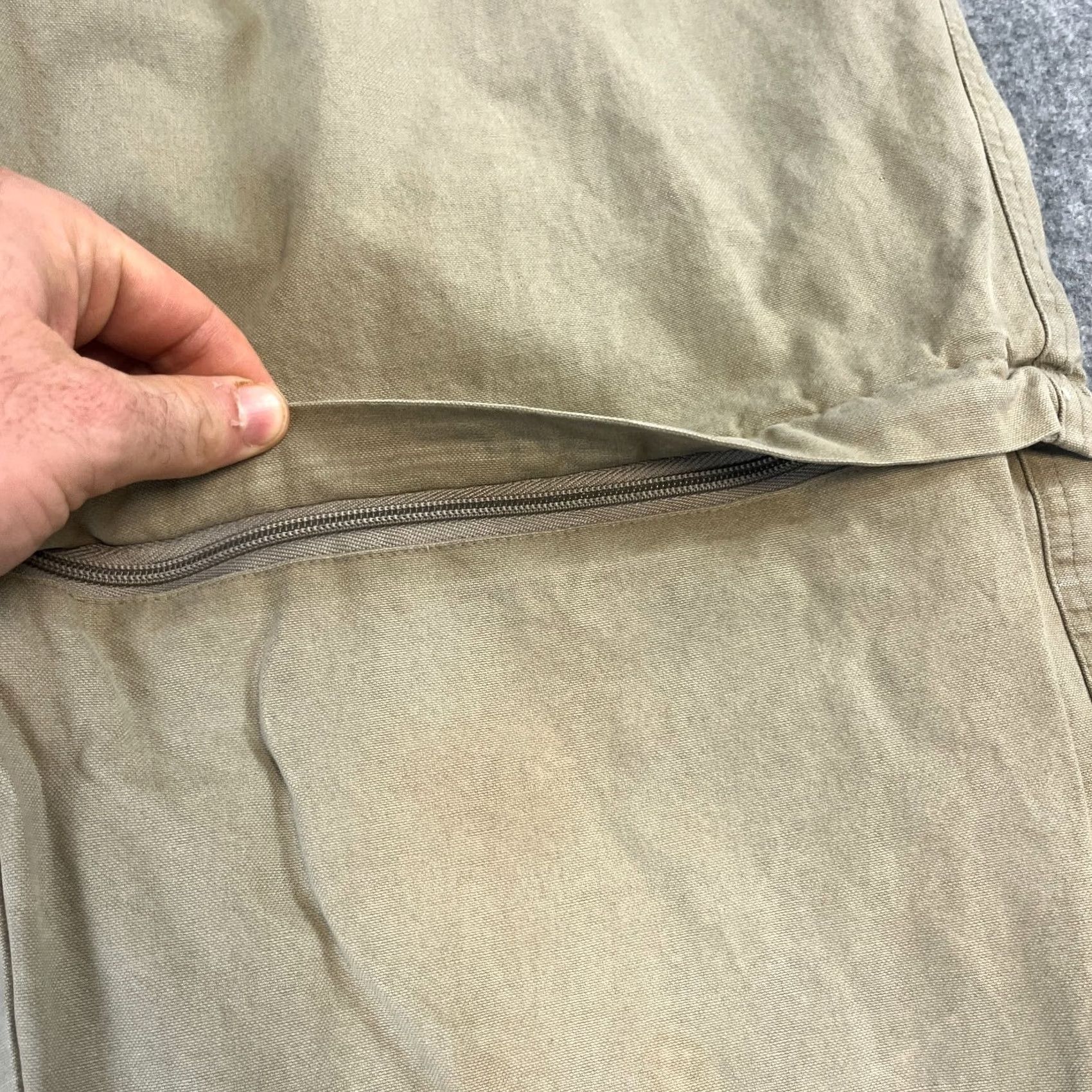 Dickies Dickies Mens Cargo Trousers Pants 34 Short Baggy Convertible Zip Off Workwear Beige Cotton 5-Pocket Cargo Regular Mens Size US 34 / EU 50 - 6 Thumbnail