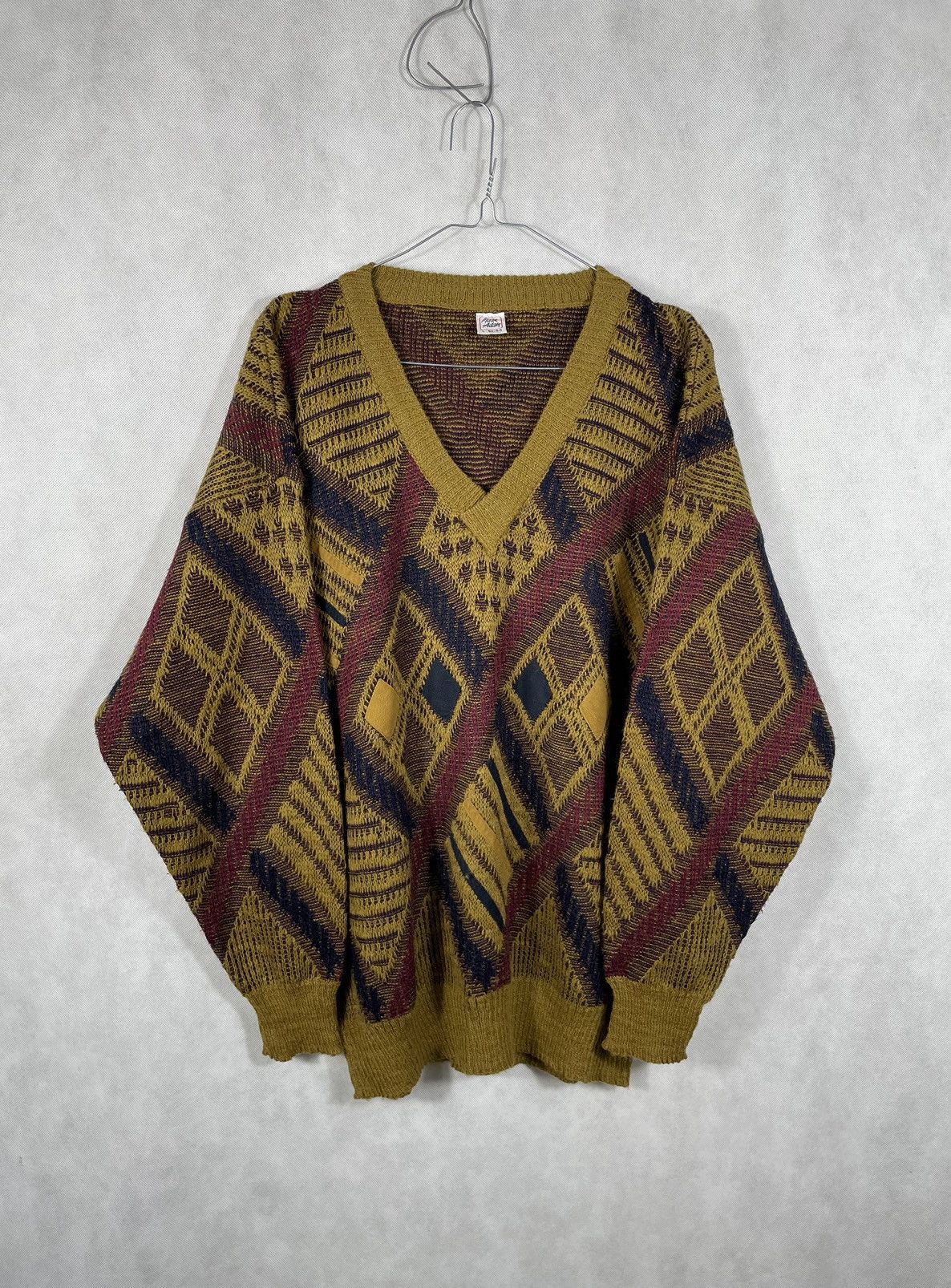 Vintage Multicolor Knit Sweater Coogi shops Style