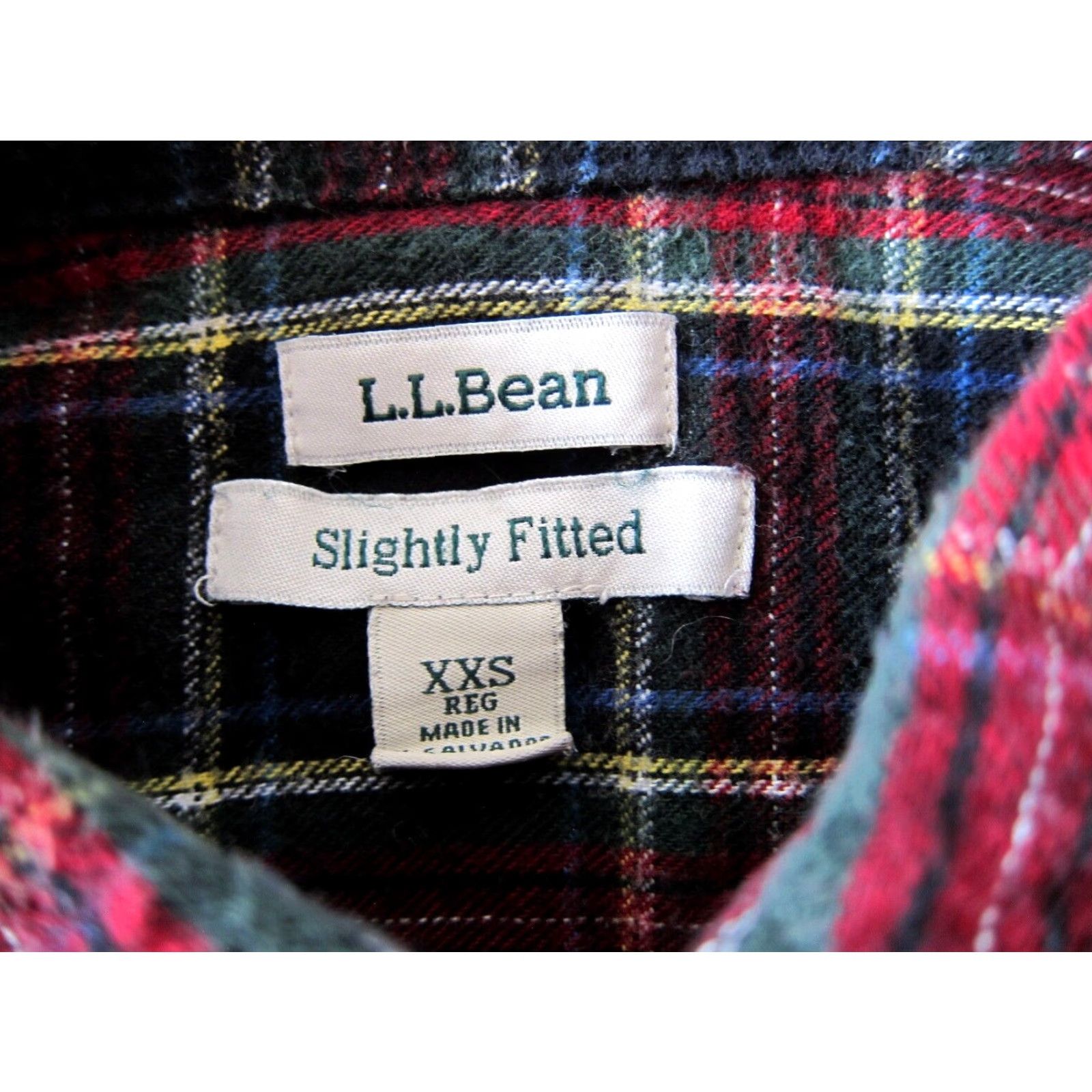 Vintage VINTAGE L.L. Bean Cotton Blue Red Plaid Flannel Button Down Shirt XXS Size XXS / US 00 / IT 34 - 4 Thumbnail