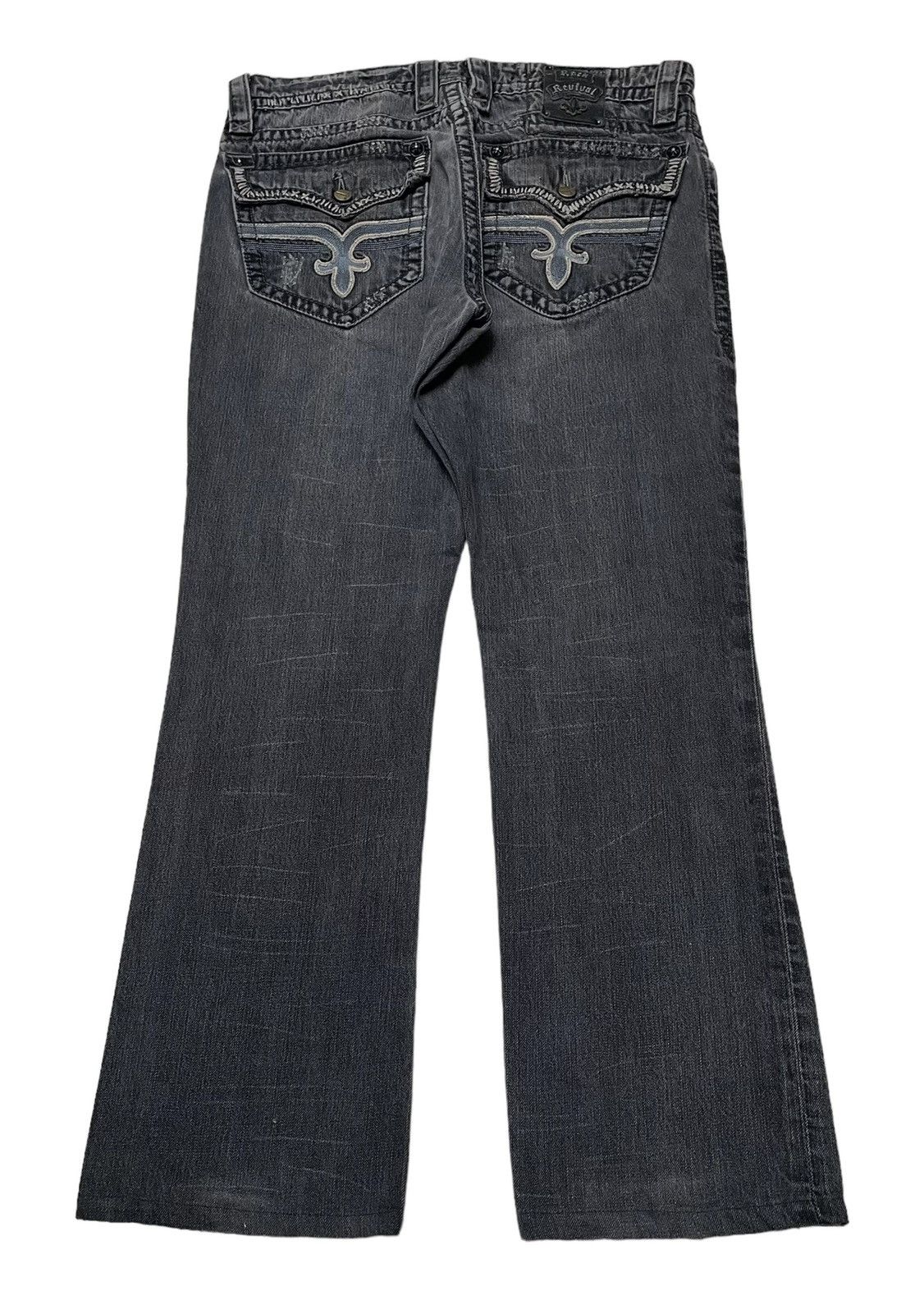 Designer × Rock Revival × Vintage Vintage Brand Rock Revival Flared Jeans 2000s Size US 35 - 2 Thumbnail