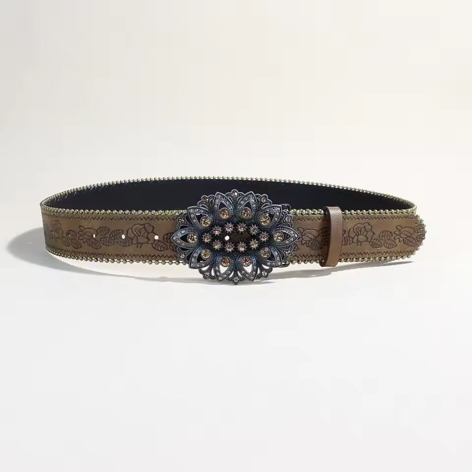Japanese Brand Punk pu leather belt Size ONE SIZE - 2 Thumbnail