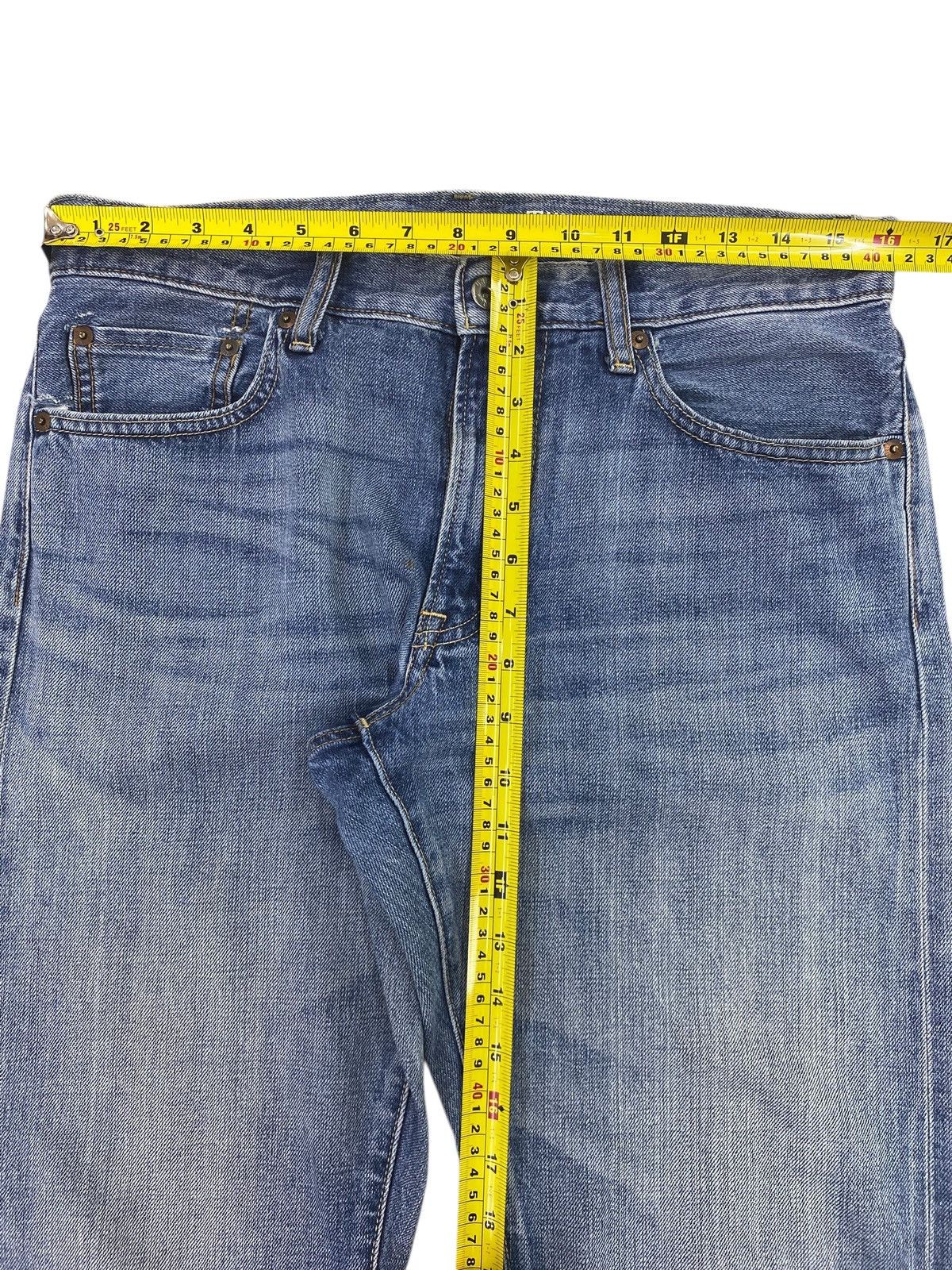 Uniqlo Uniqlo X Selvage Light Blue Wash Style Straight Leg Jeans Size US 32 / EU 48 - 6 Thumbnail