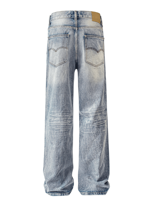 Japanese Brand × Jean Retro fashion street style distressed washed jeans Size US 32 / EU 48 - 3 Thumbnail