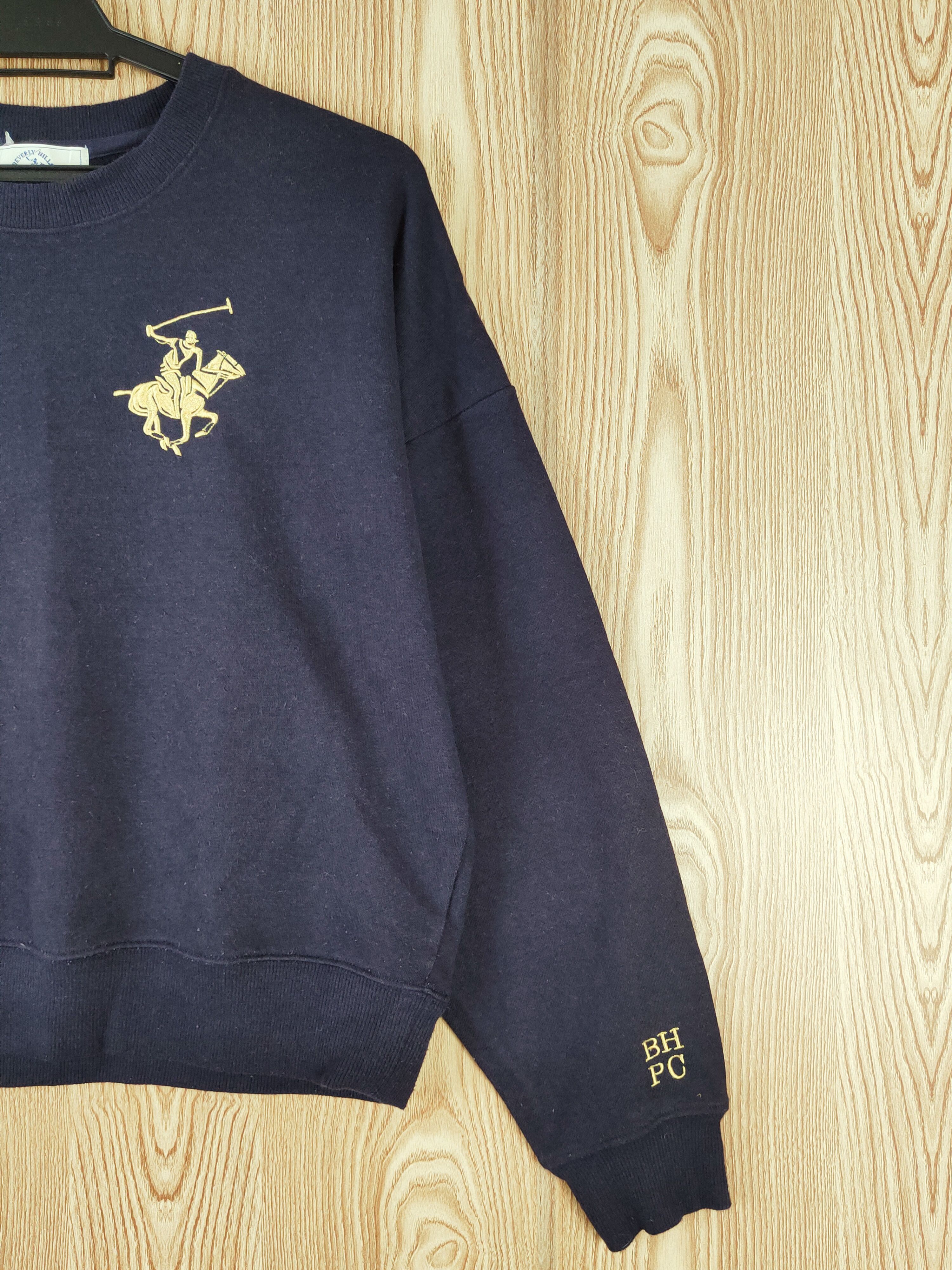 Beverly Hills Polo Club × Japanese Brand × Vintage Baverly Hills Polo Club Navy Sweatshirts #W420 Size L / US 10 / IT 46 - 7 Thumbnail