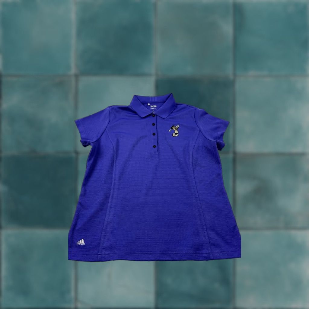 Adidas Adidas Polo Shirt Womens XL Purple Disney Mickey Mouse Golf Climalite Top Size XL / US 12-14 / IT 48-50 - 1 Thumbnail