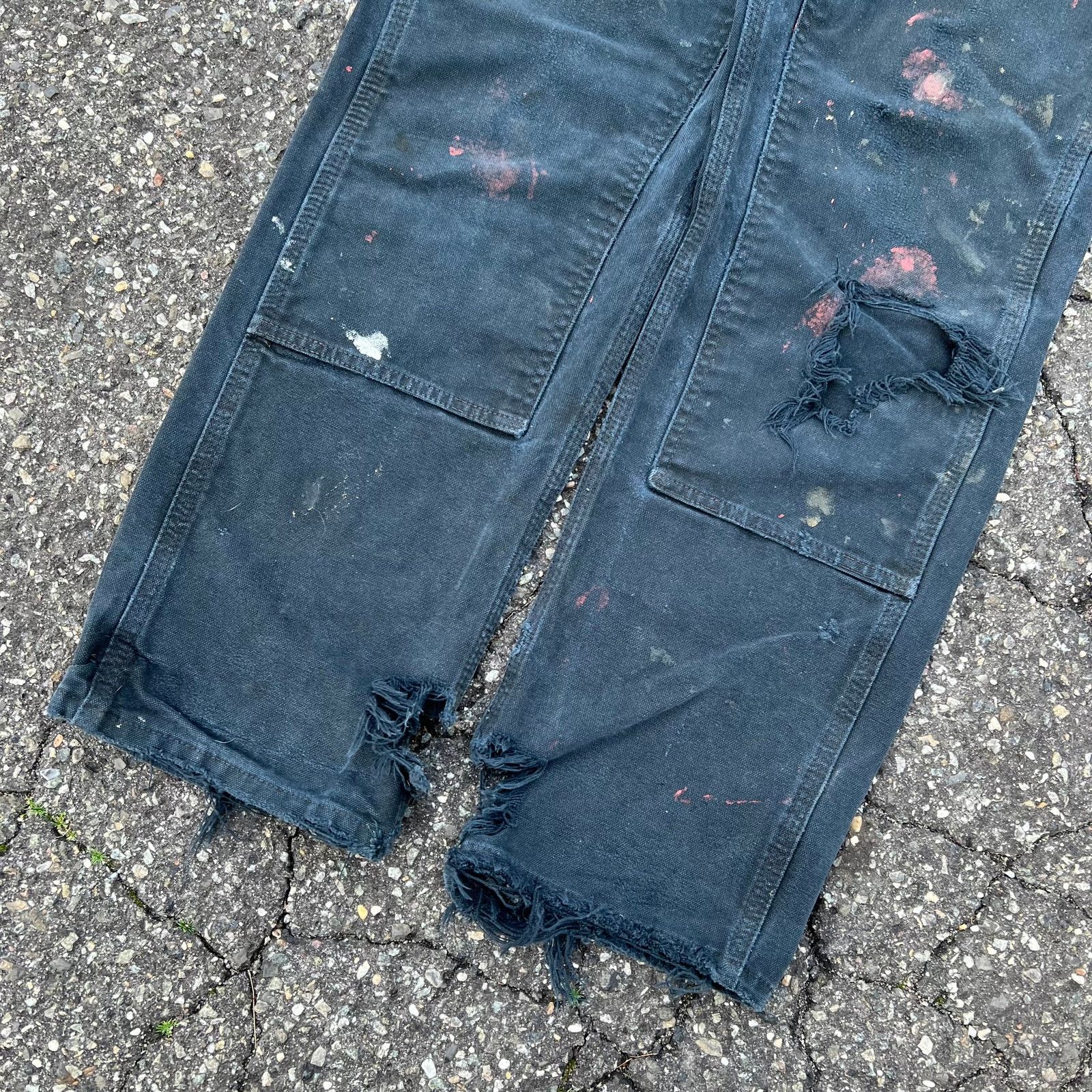 Carhartt × Vintage Vintage carhartt black double knee work wear carpenter pants Size US 29 - 3 Thumbnail