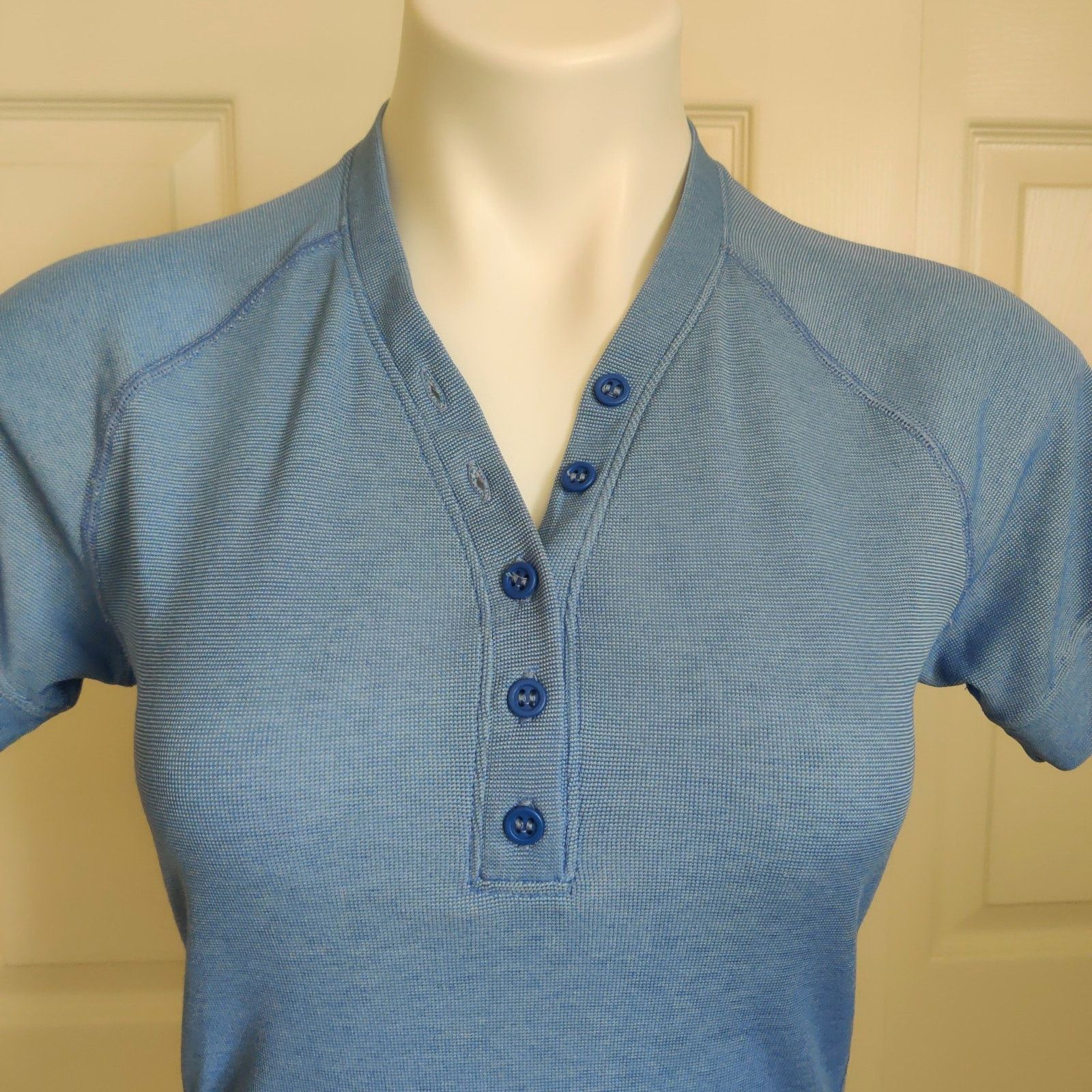 Patagonia Patagonia blue waffle knit henley short sleeve shirt sz M Size M / US 6-8 / IT 42-44 - 2 Thumbnail
