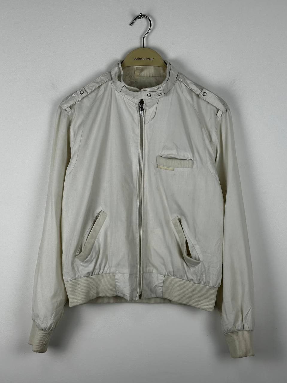 Members Only × Vintage Vintage 80’s Members Only Charcoal White Lightweight Jacket Size US S / EU 44-46 / 1 - 1 Thumbnail