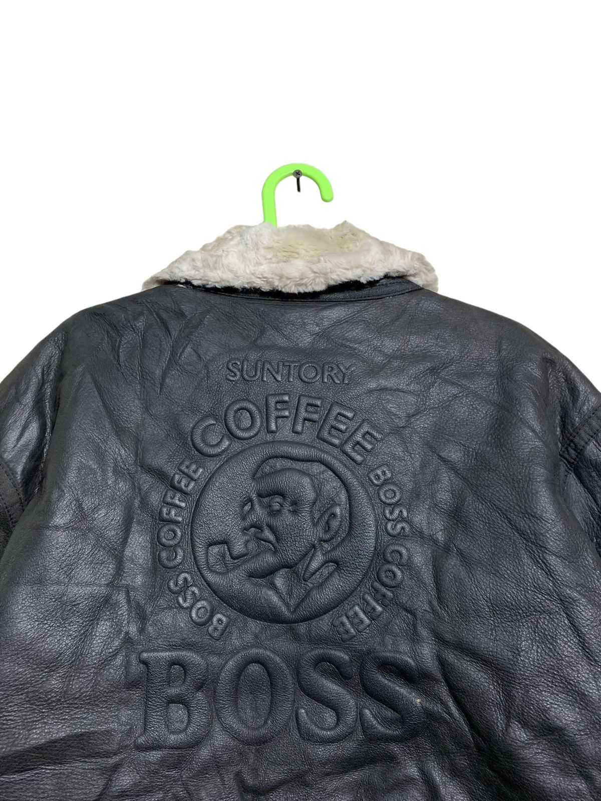 Vintage 🔥LTD EDITIONS 00 SUNTORY BOSS COFFEE LEATHER JACKET Size US M / EU 48-50 / 2 - 7 Thumbnail