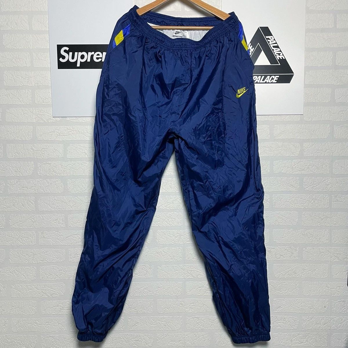 Nike × Vintage Vintage Nike Baggy Tracking Pants 80s Rave Size US 36 / EU 52 - 1 Thumbnail