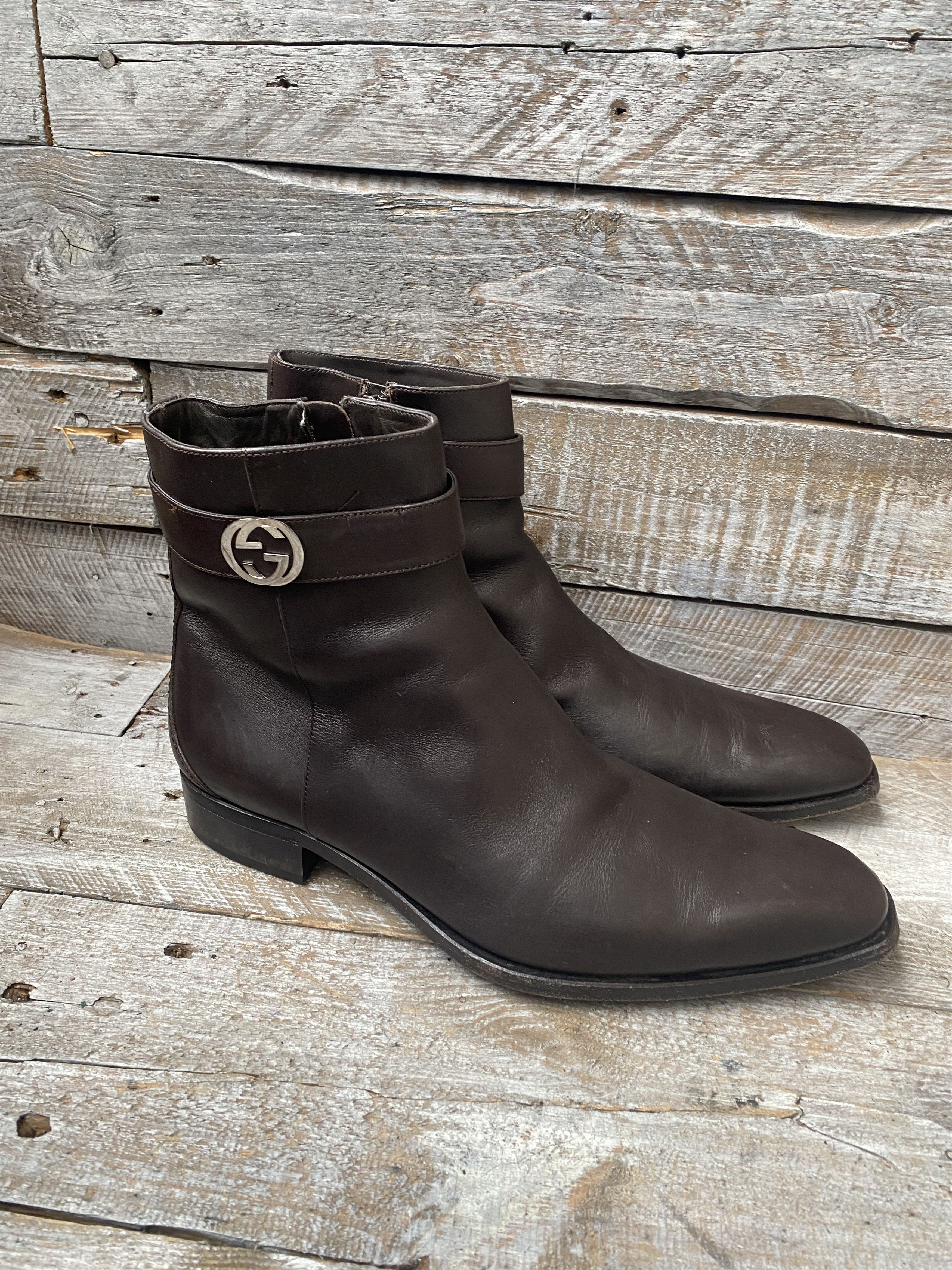 Gucci Gucci tomford era gg logo zipper boots sz42.5E Size US 9.5 / EU 42-43 - 5 Thumbnail