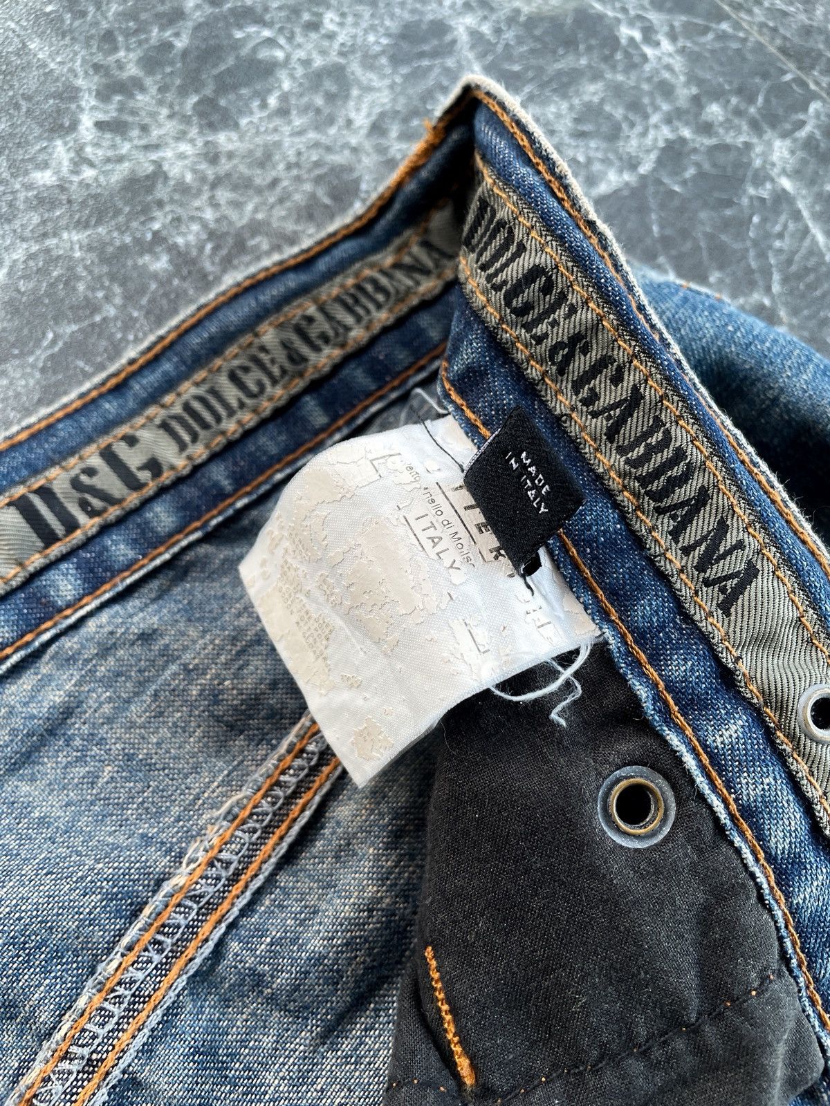 Dolce & Gabbana SS2004 Dolce & Gabbana Blue Denim Pants Size US 36 / EU 52 - 14 Thumbnail