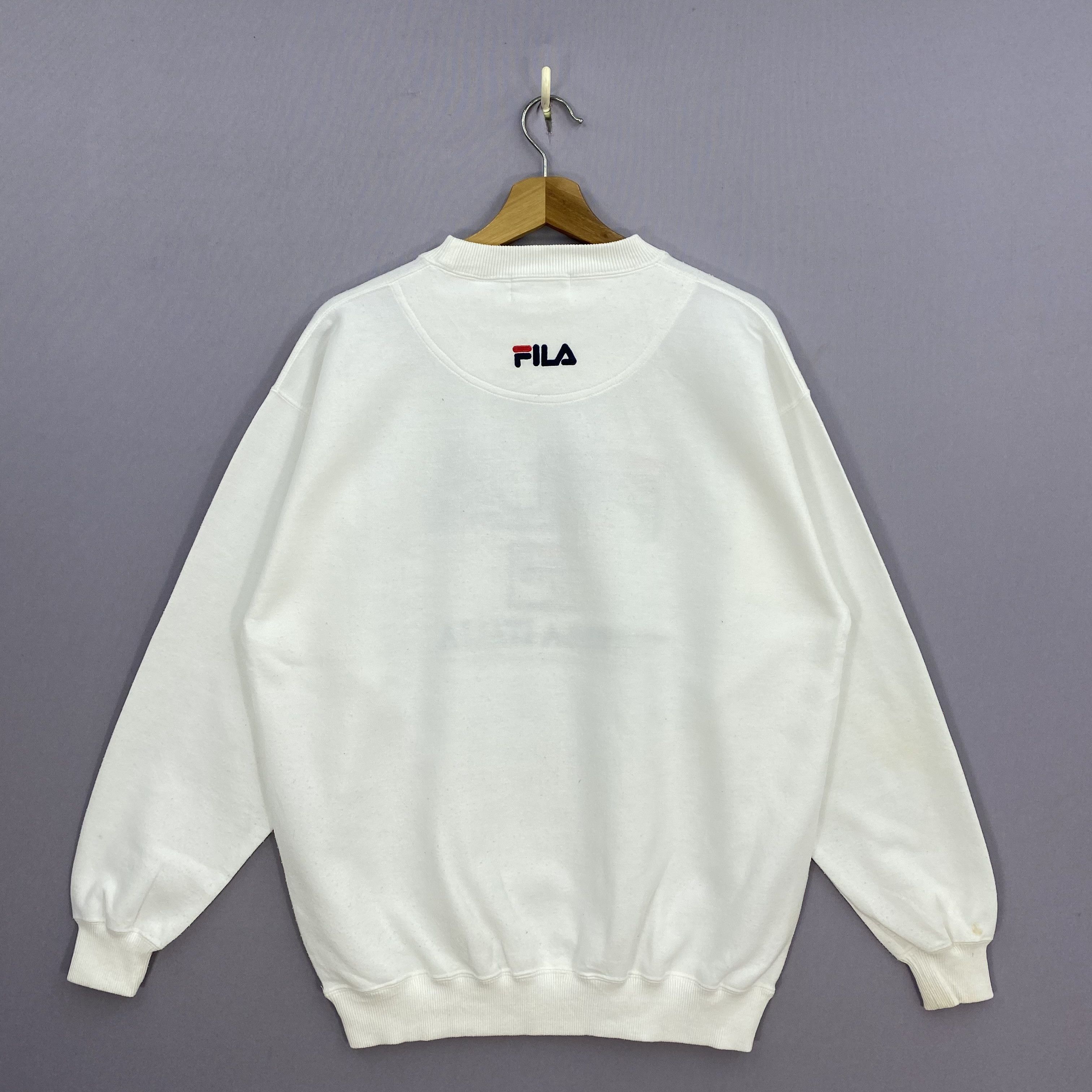 Fila Vintage 90s Fila Biella Italia Pullover Sweatshirt Size US L / EU 52-54 / 3 - 3 Thumbnail