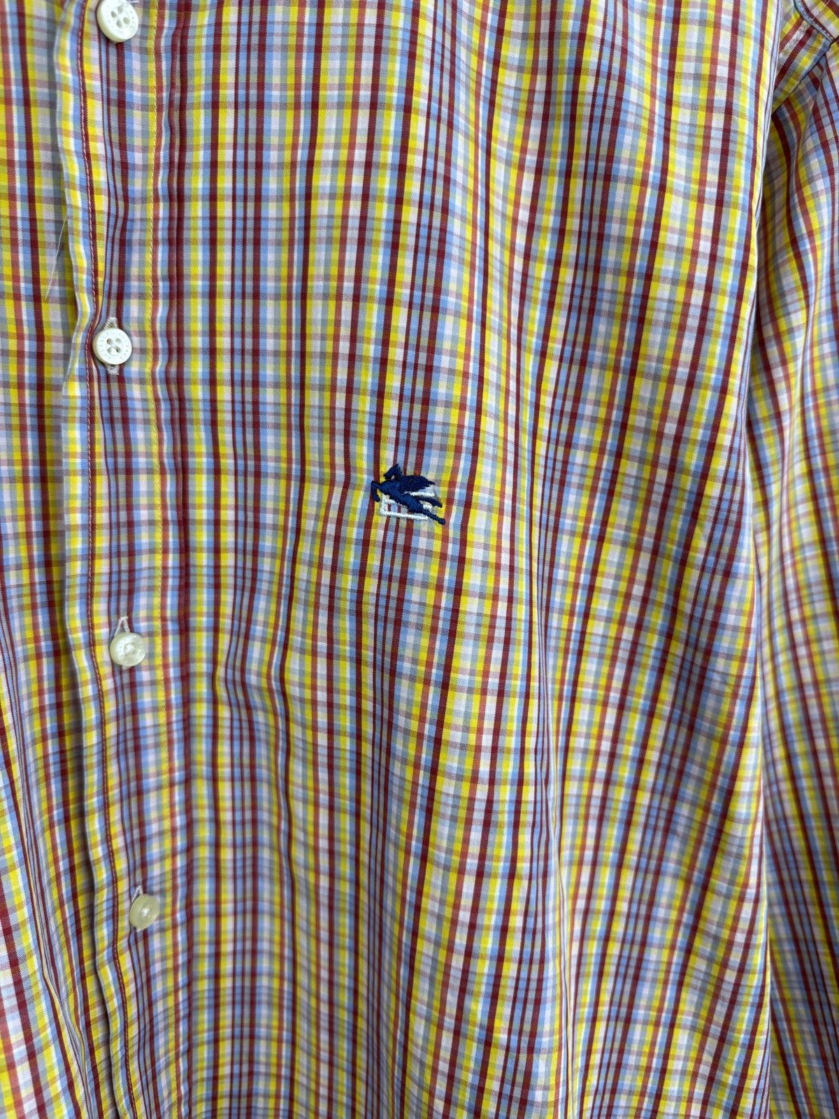 Etro 🇮🇹 Vintage 90s Etro Luxury Shirt Made in Italy Rare Retro Y2K Size US L / EU 52-54 / 3 - 4 Thumbnail
