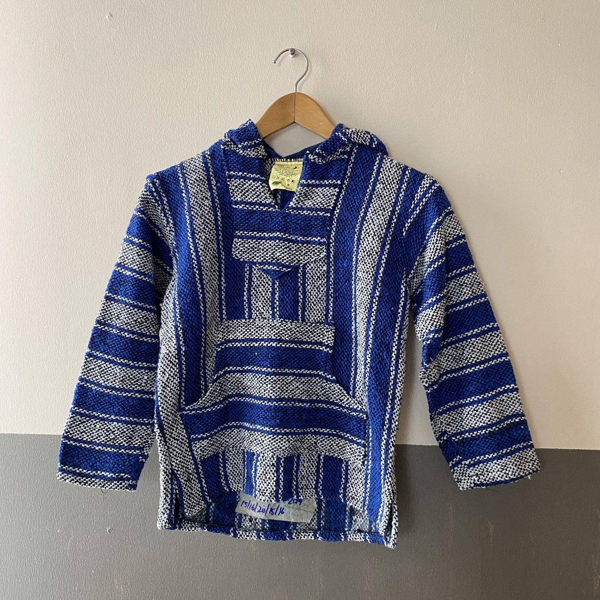 Vintage Blue and White Striped Baja Hoodie Size US S / EU 44-46 / 1 - 1 Thumbnail