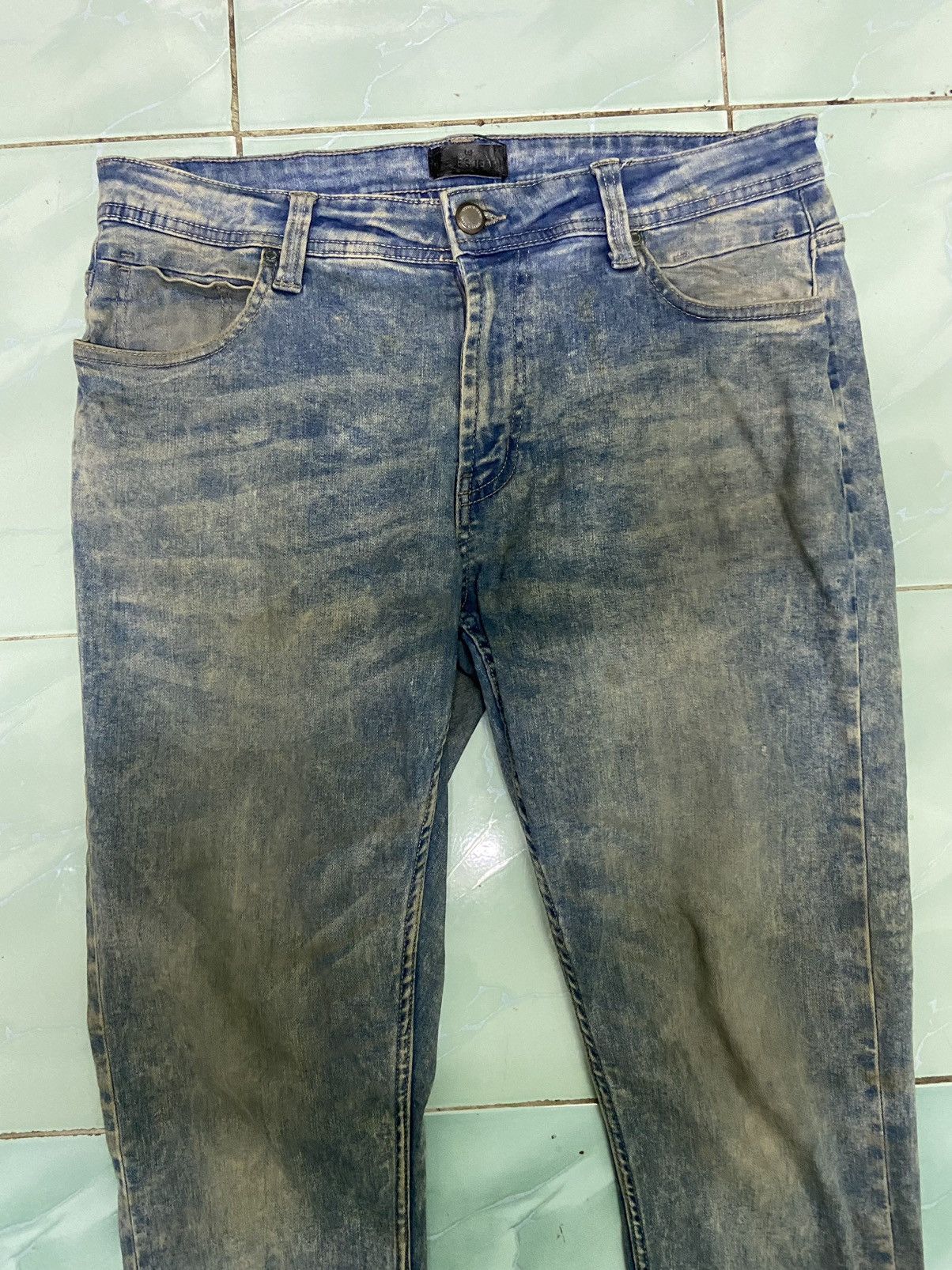 Japanese Brand × Steve And Barrys Steves Jeans stone wash Size US 33 - 2 Thumbnail